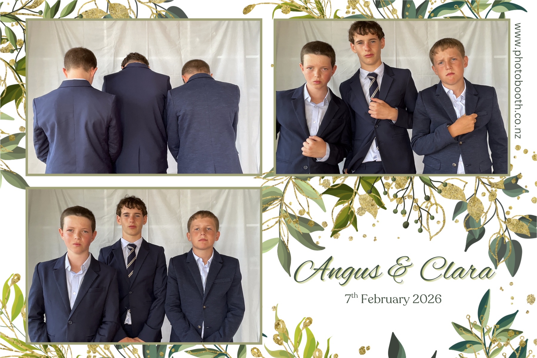 Angus and Clara's Wedding | View more photos from the event at gallery.photobooth.co.nz/u/SelfieCentral/Angus-and-Claras-Wedding