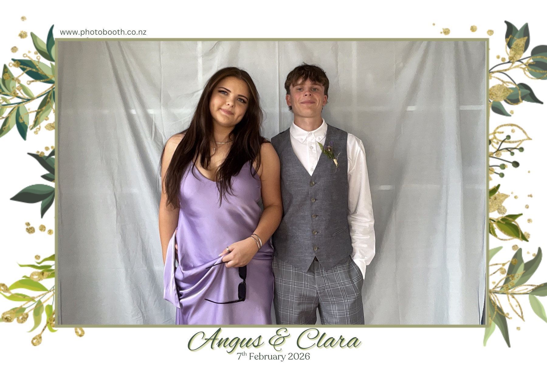 Angus and Clara's Wedding | View more photos from the event at gallery.photobooth.co.nz/u/SelfieCentral/Angus-and-Claras-Wedding