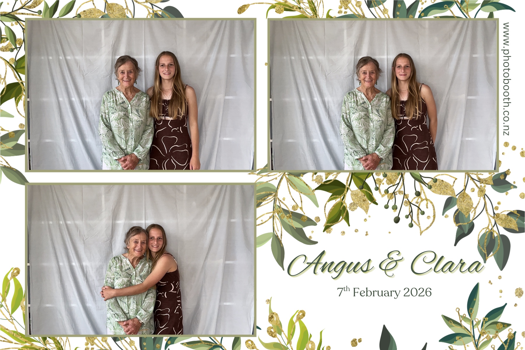 Angus and Clara's Wedding | View more photos from the event at gallery.photobooth.co.nz/u/SelfieCentral/Angus-and-Claras-Wedding