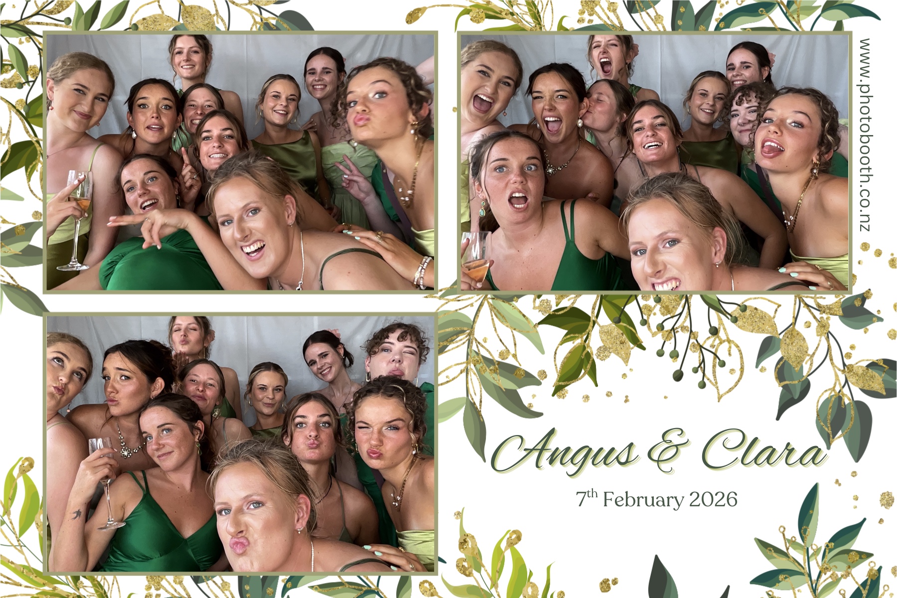 Angus and Clara's Wedding | View more photos from the event at gallery.photobooth.co.nz/u/SelfieCentral/Angus-and-Claras-Wedding
