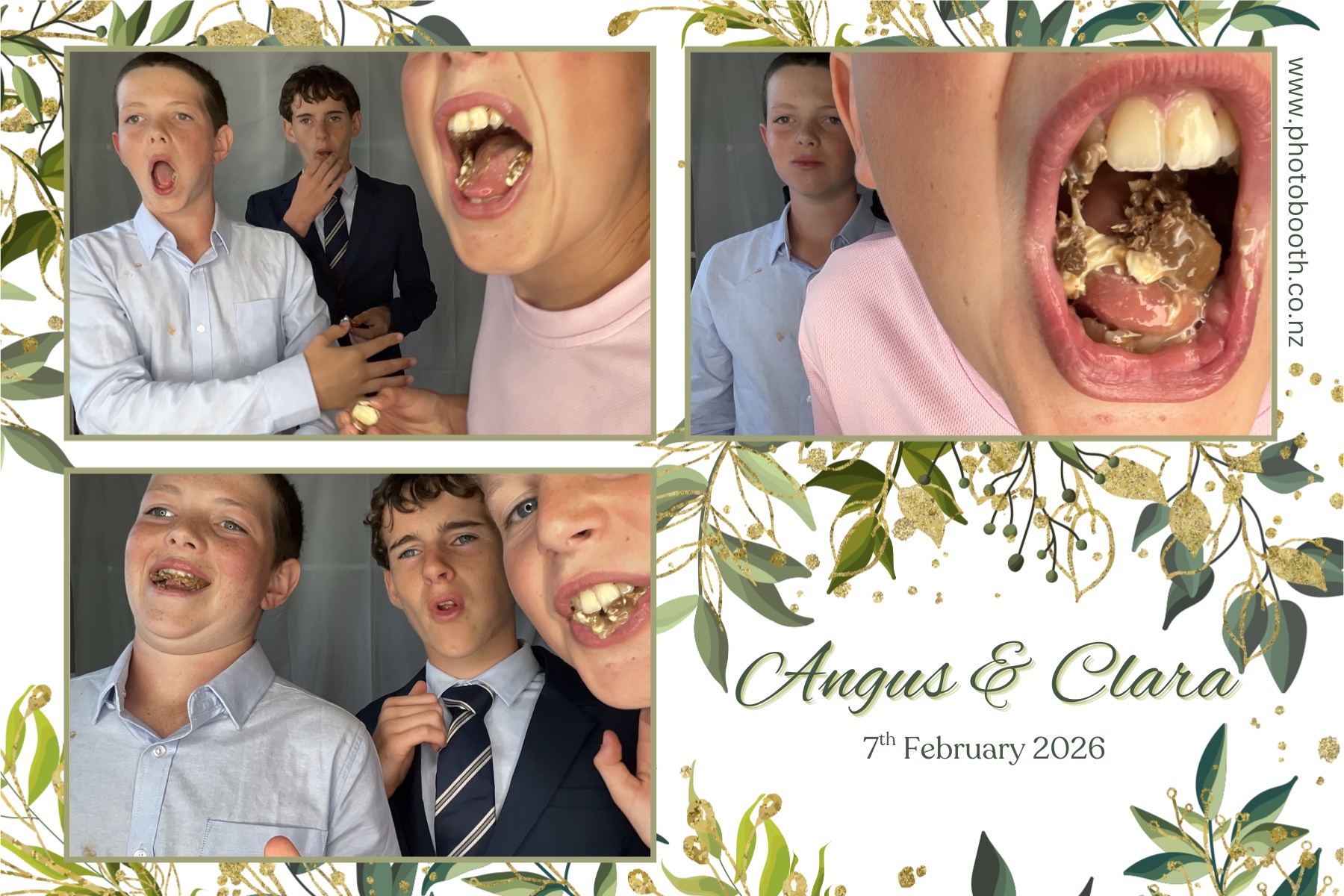 Angus and Clara's Wedding | View more photos from the event at gallery.photobooth.co.nz/u/SelfieCentral/Angus-and-Claras-Wedding