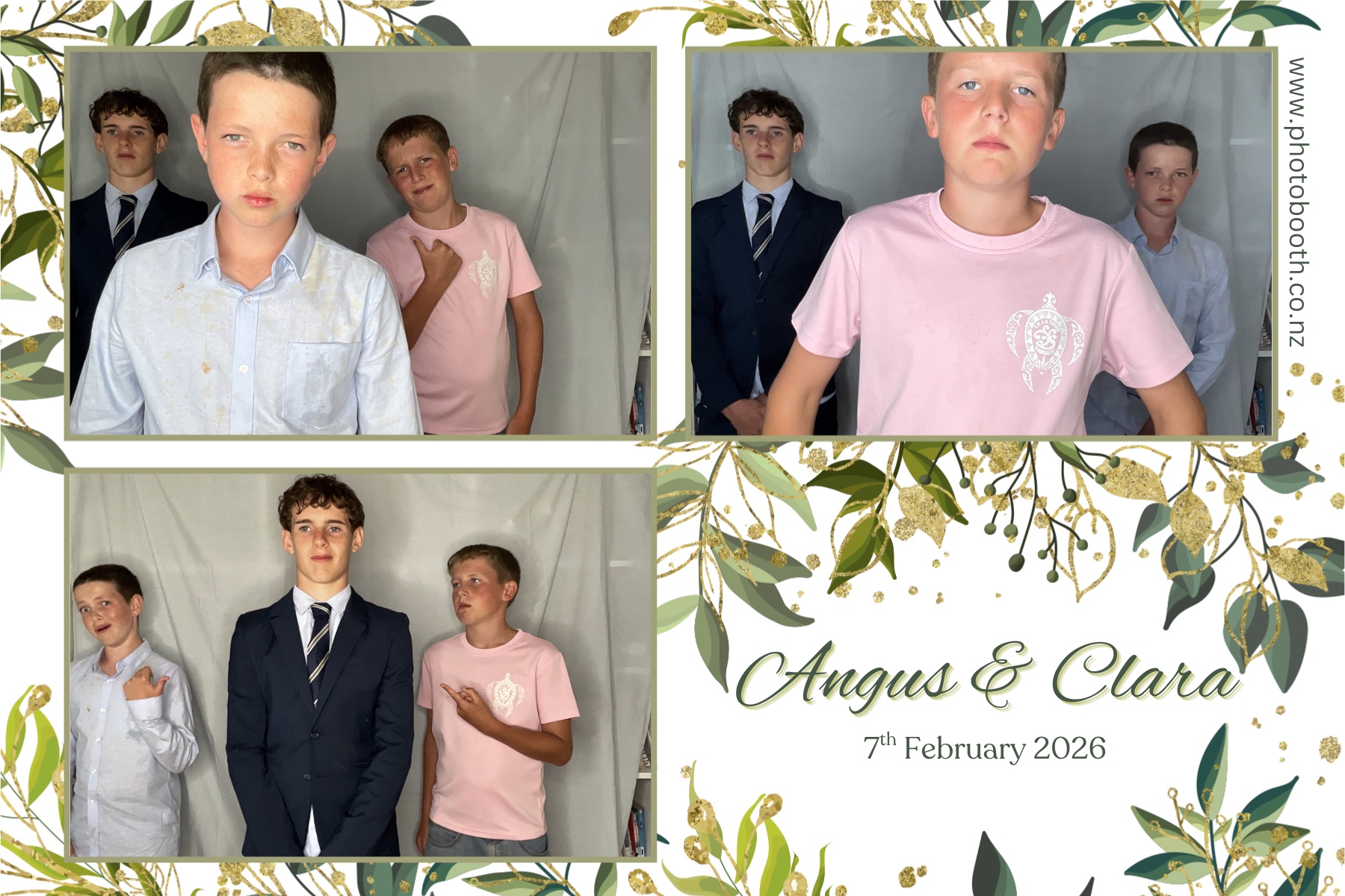 Angus and Clara's Wedding | View more photos from the event at gallery.photobooth.co.nz/u/SelfieCentral/Angus-and-Claras-Wedding