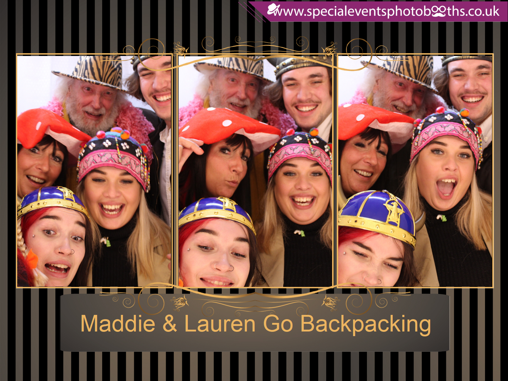 Maddie & Lauren Go Backpacking | View more photos from the event at my.specialeventsphotobooths.co.uk/u/SpecialEventsPhotoBooths/Maddie-Lauren-Go-Backpacking