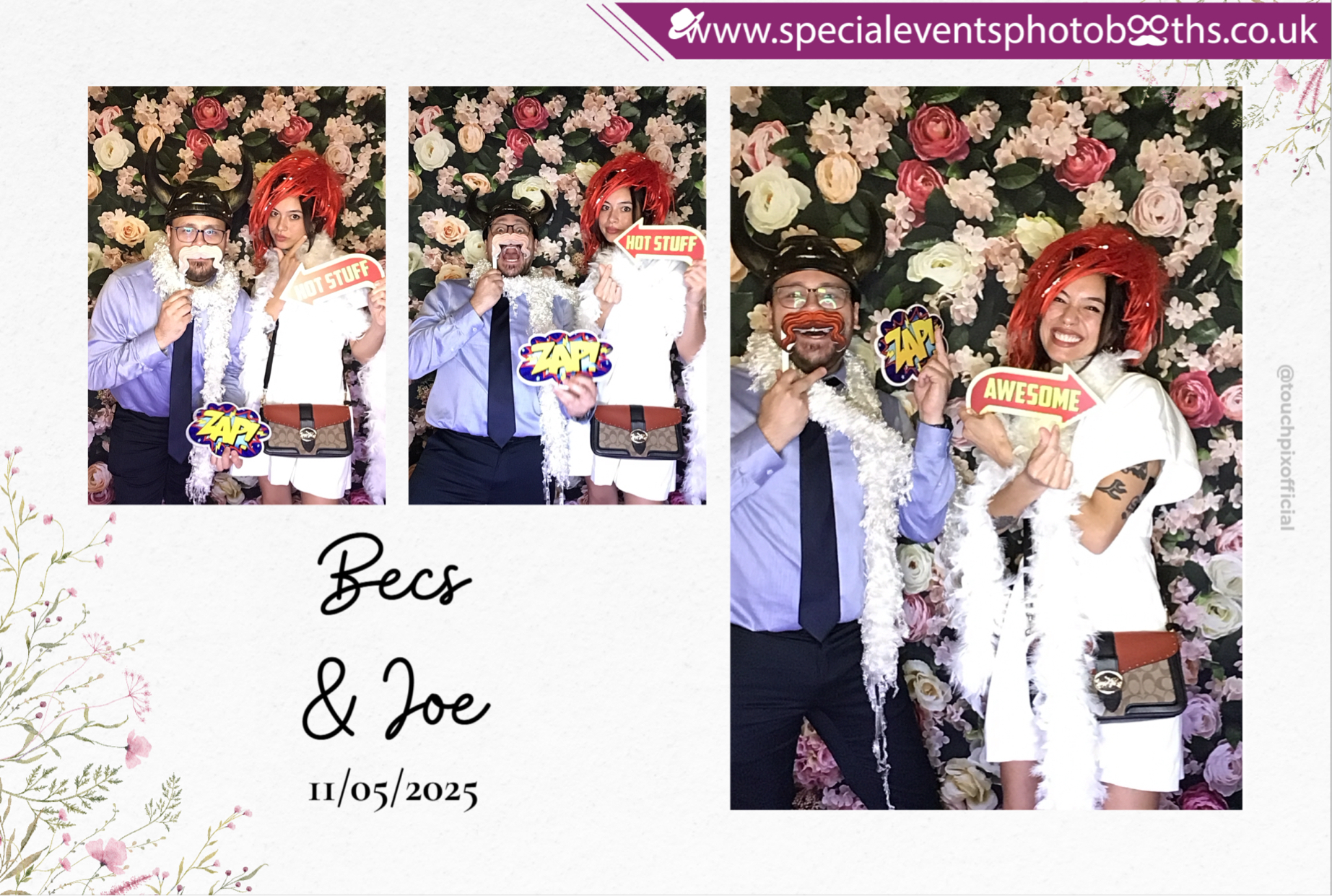Bec & Joe's Wedding | View more photos from the event at my.specialeventsphotobooths.co.uk/u/SpecialEventsPhotoBooths/Bec-Joes-Wedding