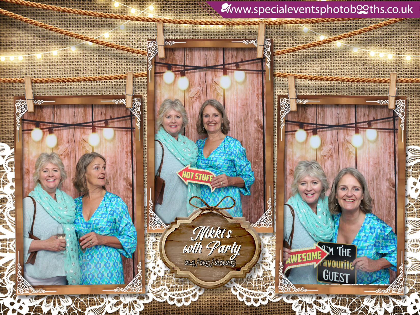 Nikki's 60th | View more photos from the event at my.specialeventsphotobooths.co.uk/u/SpecialEventsPhotoBooths/Nikkis-60th