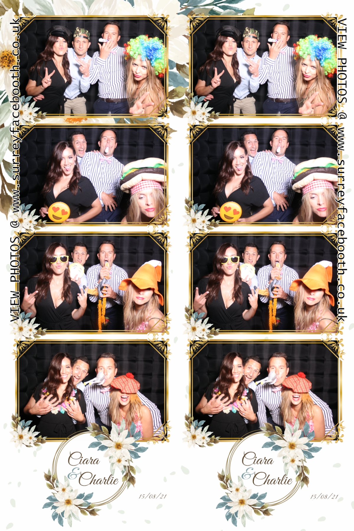 Ciara and Charlie's Wedding | View more photos from the event at galleries.surreyfacebooth.co.uk/u/Surrey-FaceBooth/Ciara-and-Charlies-Wedding