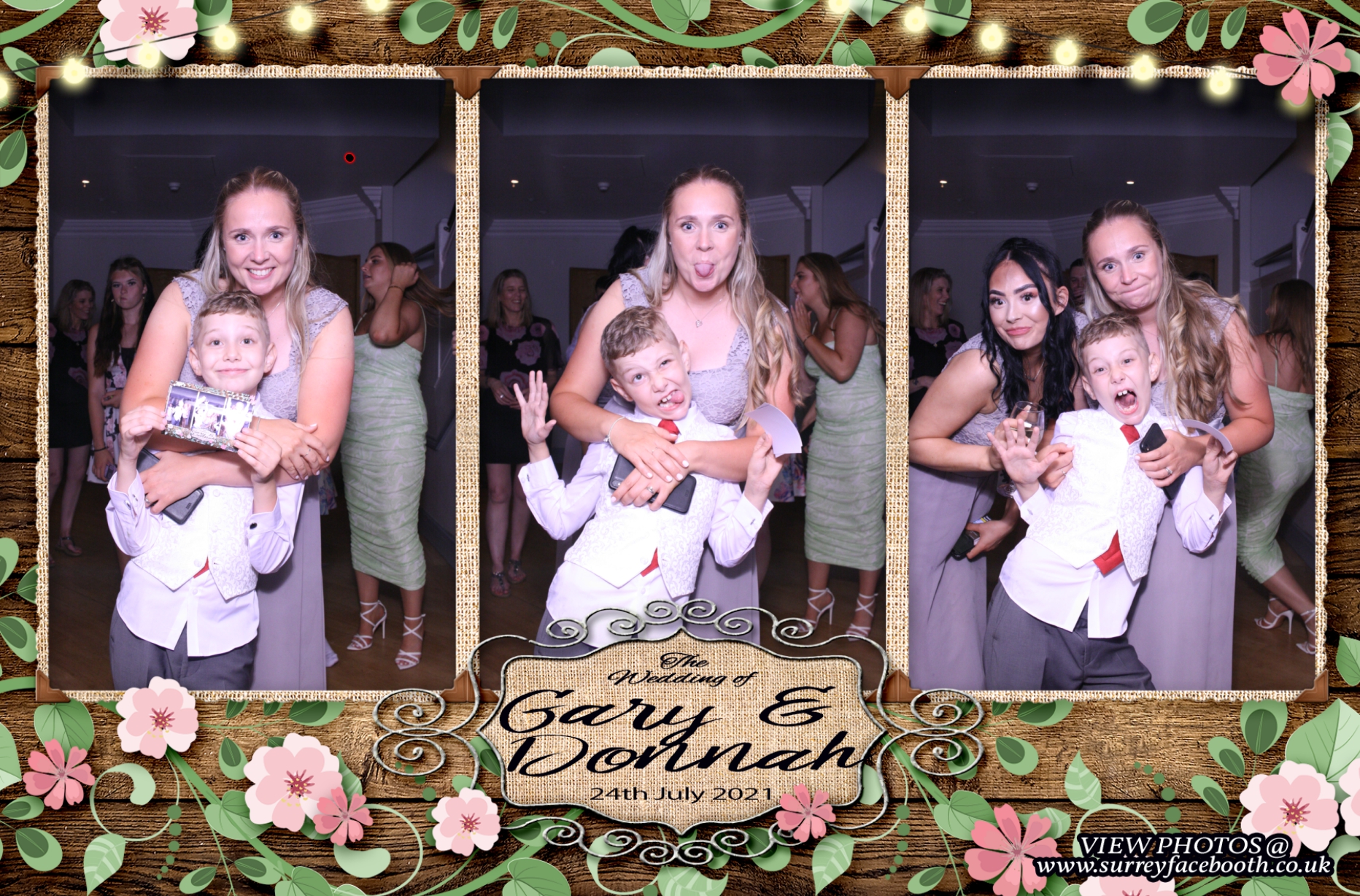 Donnah & Gary's Wedding | View more photos from the event at galleries.surreyfacebooth.co.uk/u/Surrey-FaceBooth/Donnah-Garys-Wedding