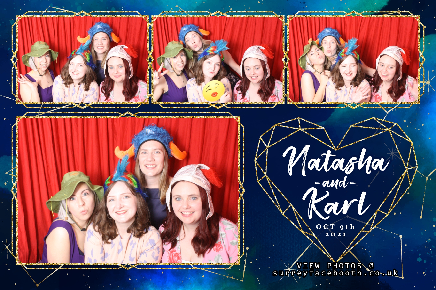 Karl & Natasha's Wedding | View more photos from the event at galleries.surreyfacebooth.co.uk/u/Surrey-FaceBooth/Karl-Natashas-Wedding