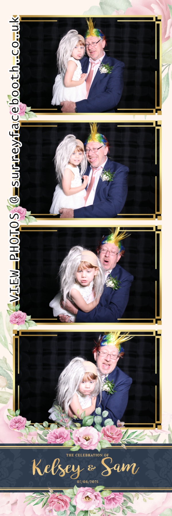 Kelsey & Sam's Wedding | View more photos from the event at galleries.surreyfacebooth.co.uk/u/Surrey-FaceBooth/Kelsey-Sams-Wedding