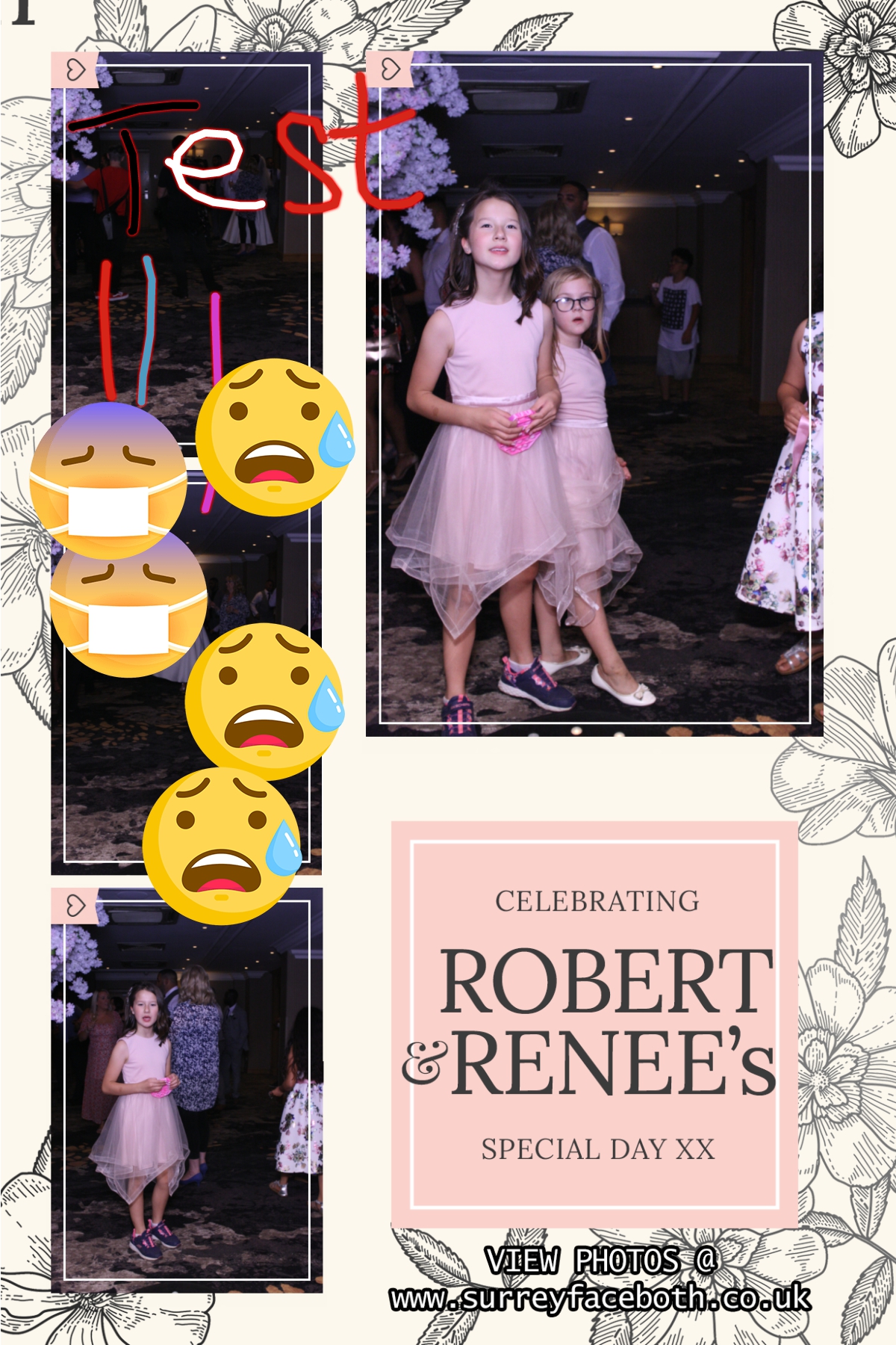 Renee & Rob's Wedding | View more photos from the event at galleries.surreyfacebooth.co.uk/u/Surrey-FaceBooth/Renee-Robs-Wedding