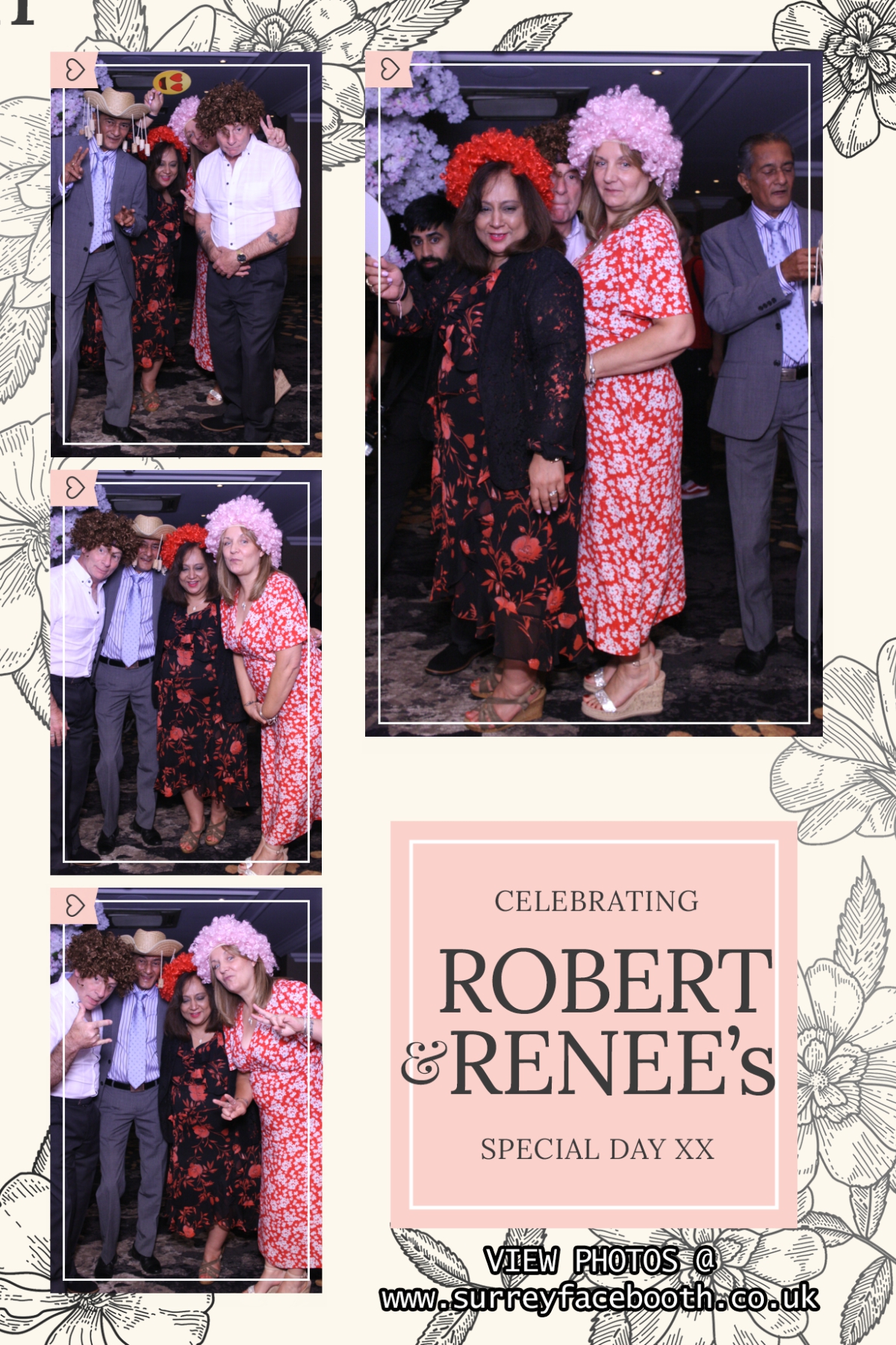 Renee & Rob's Wedding | View more photos from the event at galleries.surreyfacebooth.co.uk/u/Surrey-FaceBooth/Renee-Robs-Wedding