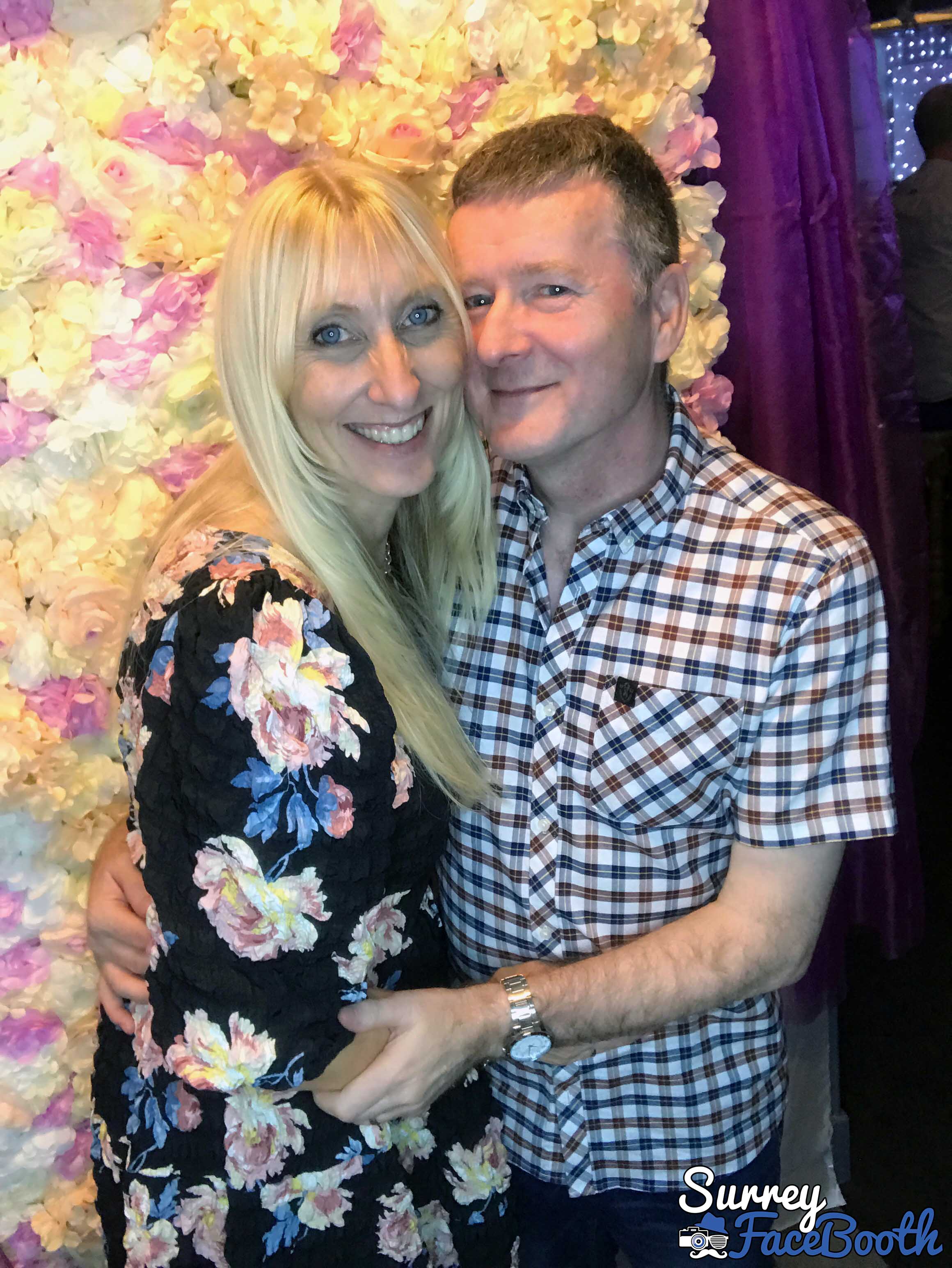 Sara & Cameron's Wedding Reception | View more photos from the event at galleries.surreyfacebooth.co.uk/u/Surrey-FaceBooth/Sara-Camerons-Wedding-Reception