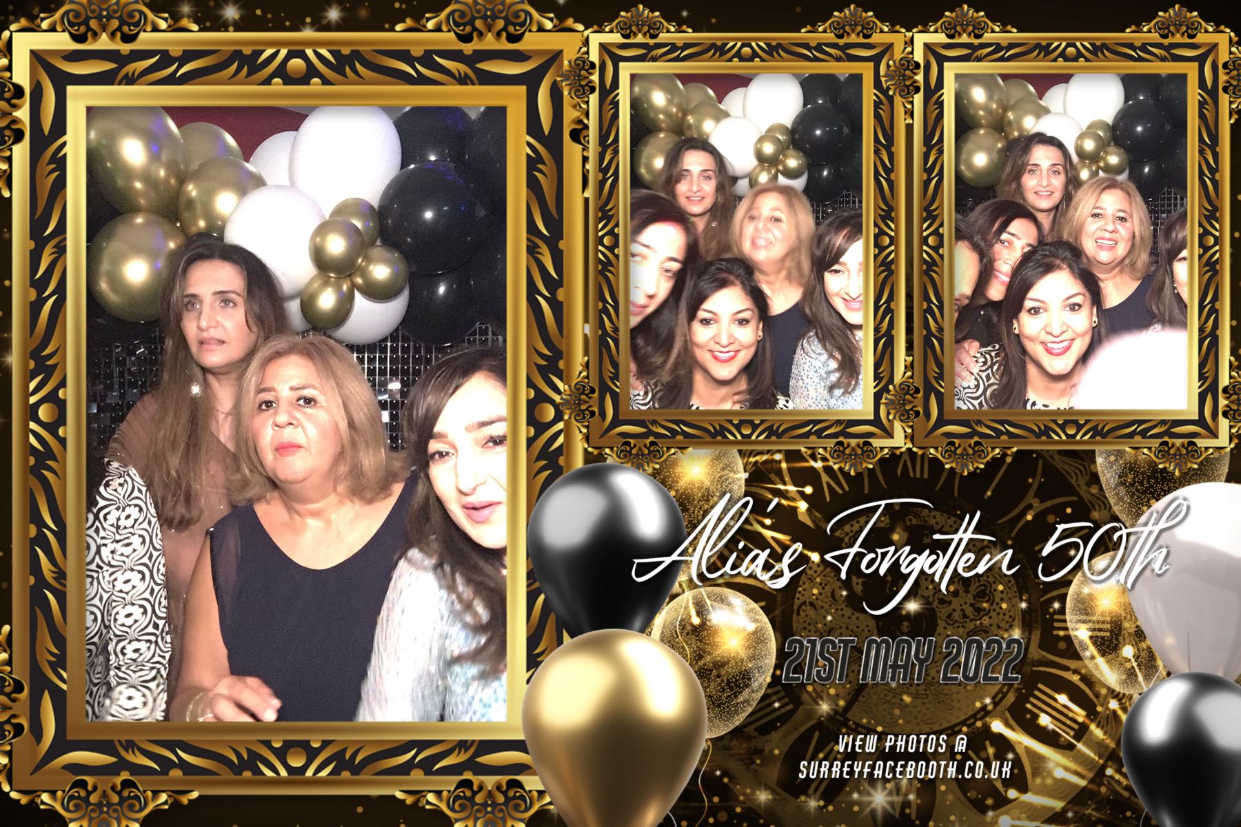Alia's Forgotten 50th | View more photos from the event at galleries.surreyfacebooth.co.uk/u/Surrey-FaceBooth/Alias-Forgotten-50th