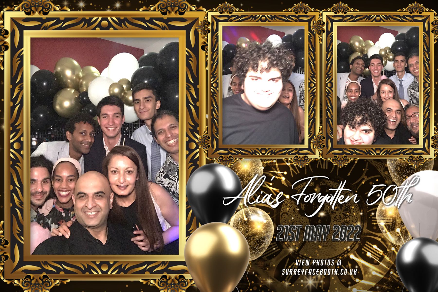 Alia's Forgotten 50th | View more photos from the event at galleries.surreyfacebooth.co.uk/u/Surrey-FaceBooth/Alias-Forgotten-50th