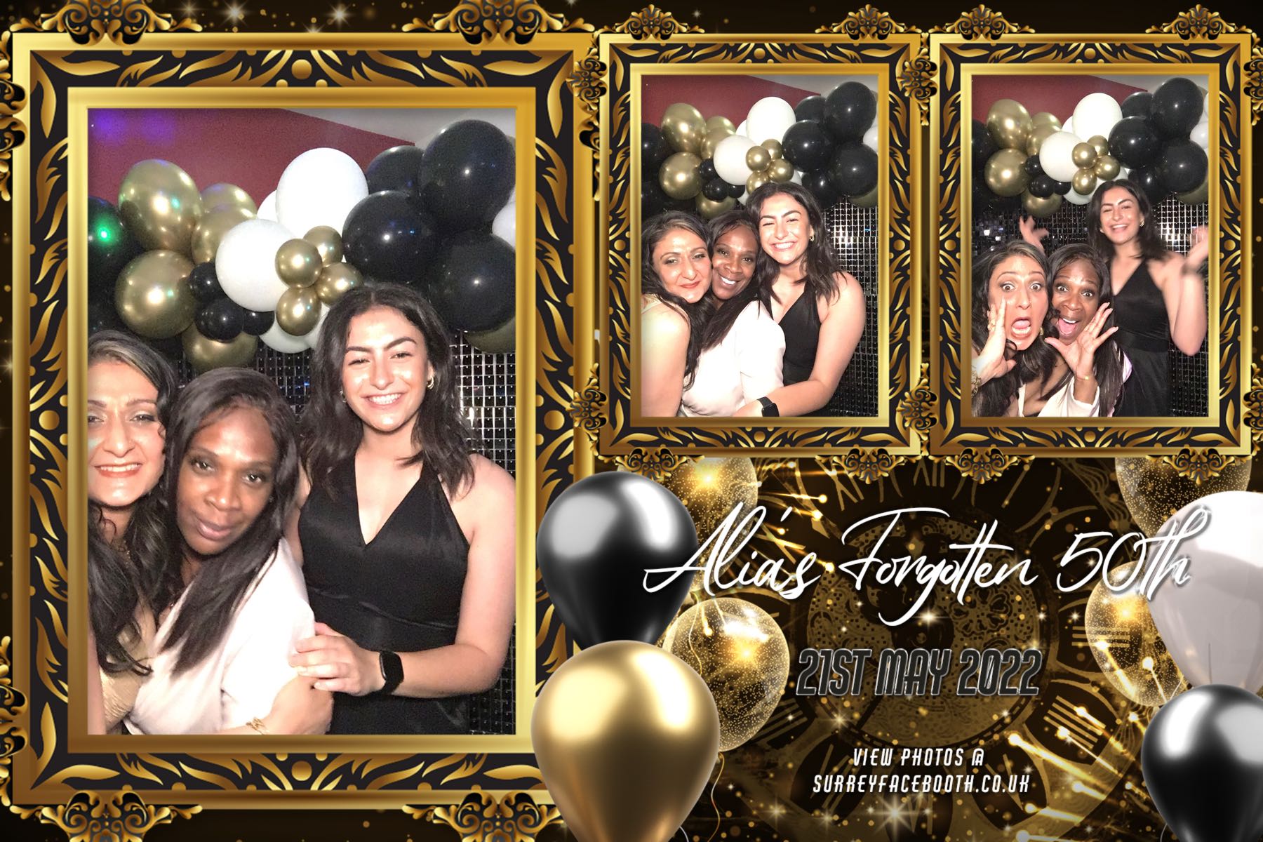 Alia's Forgotten 50th | View more photos from the event at galleries.surreyfacebooth.co.uk/u/Surrey-FaceBooth/Alias-Forgotten-50th