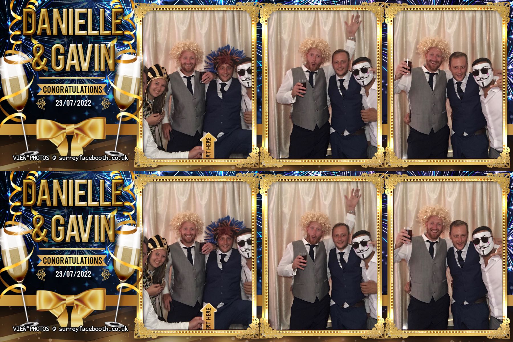 Danielle & Gavin's Wedding | View more photos from the event at galleries.surreyfacebooth.co.uk/u/Surrey-FaceBooth/Danielle-Gavins-Wedding