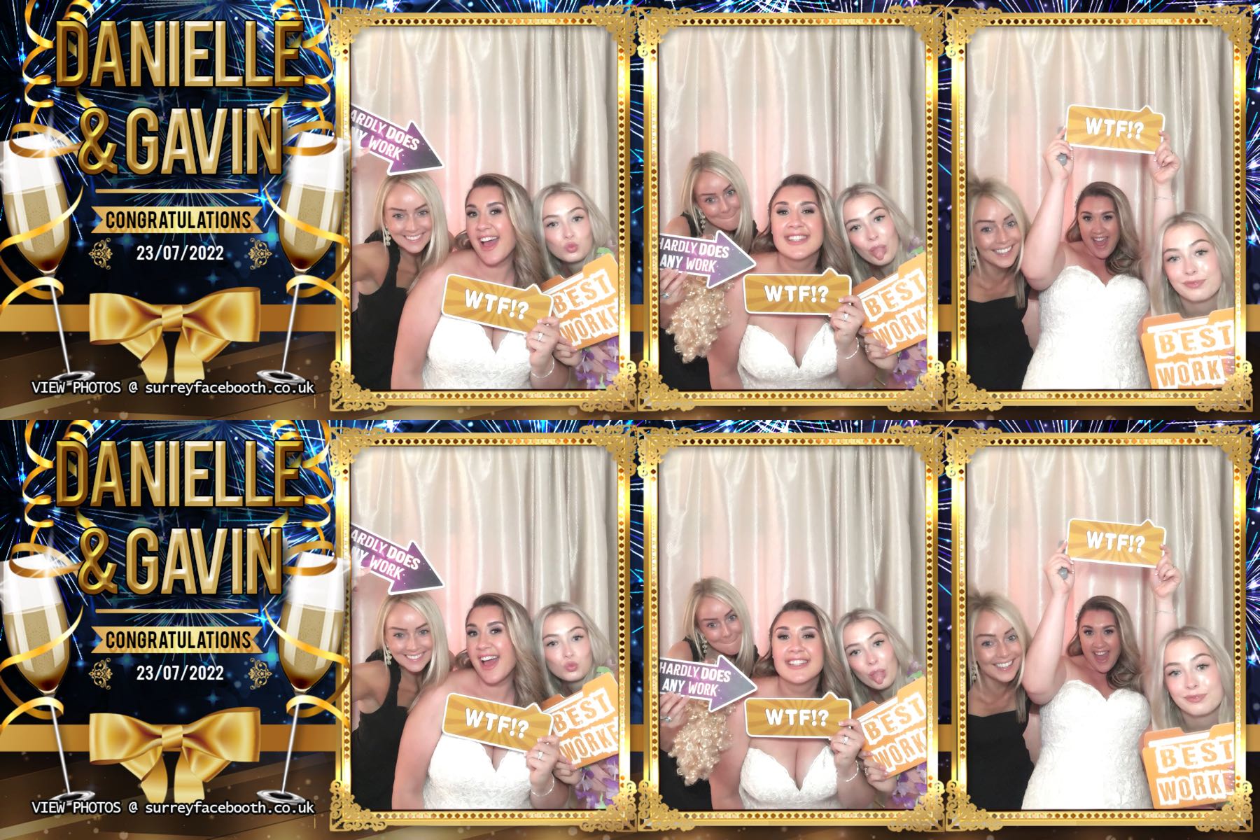 Danielle & Gavin's Wedding | View more photos from the event at galleries.surreyfacebooth.co.uk/u/Surrey-FaceBooth/Danielle-Gavins-Wedding
