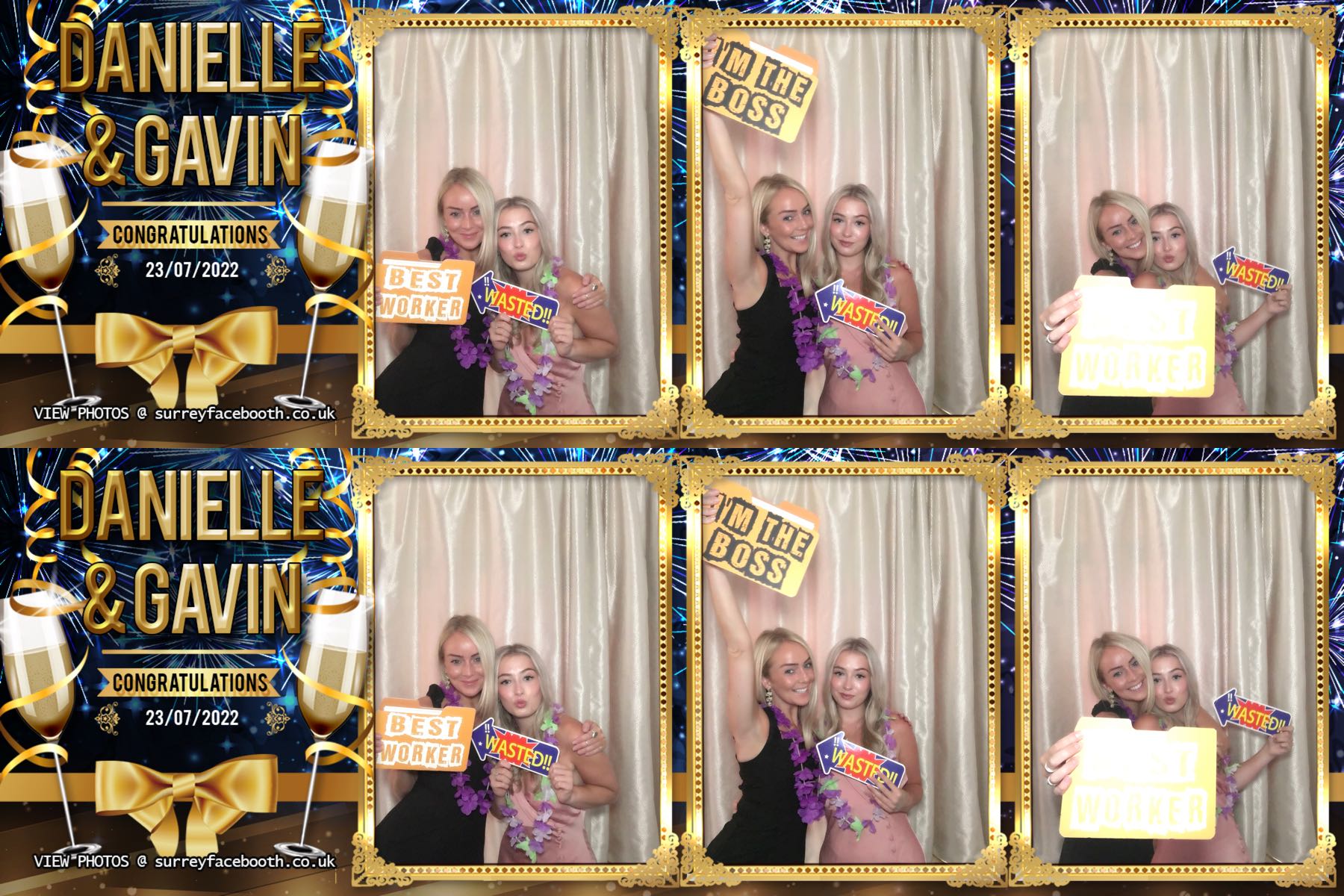 Danielle & Gavin's Wedding | View more photos from the event at galleries.surreyfacebooth.co.uk/u/Surrey-FaceBooth/Danielle-Gavins-Wedding