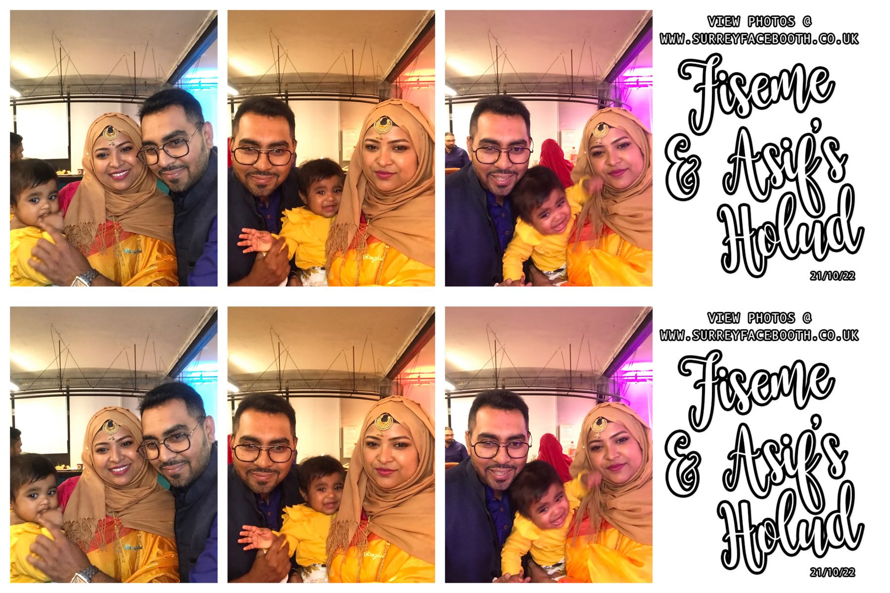 Fiseme & Asif's Holud  | View more photos from the event at galleries.surreyfacebooth.co.uk/u/Surrey-FaceBooth/Fiseme-Asifs-Holud