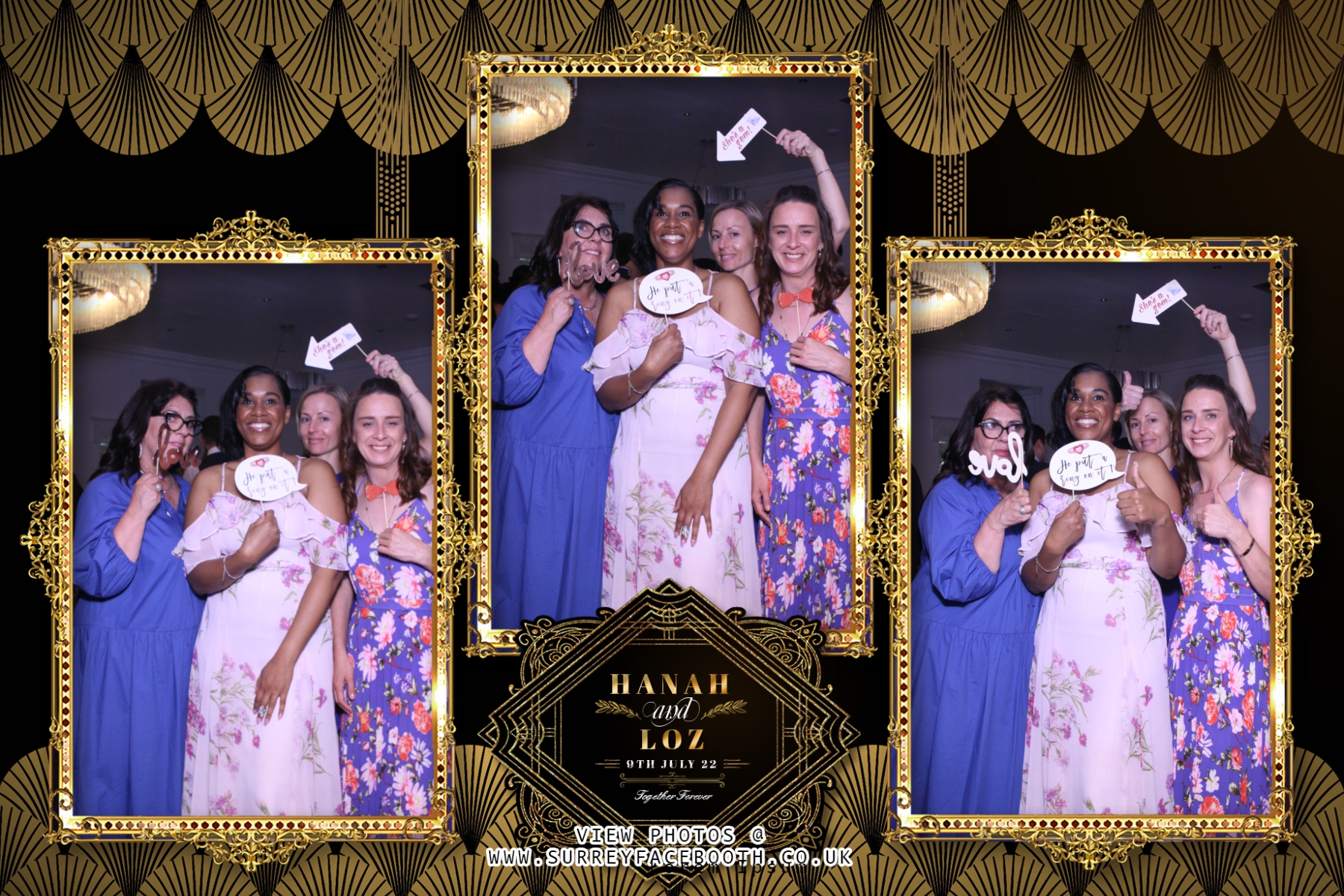Hannah & Loz's Wedding | View more photos from the event at galleries.surreyfacebooth.co.uk/u/Surrey-FaceBooth/Hannah-Lozs-Wedding