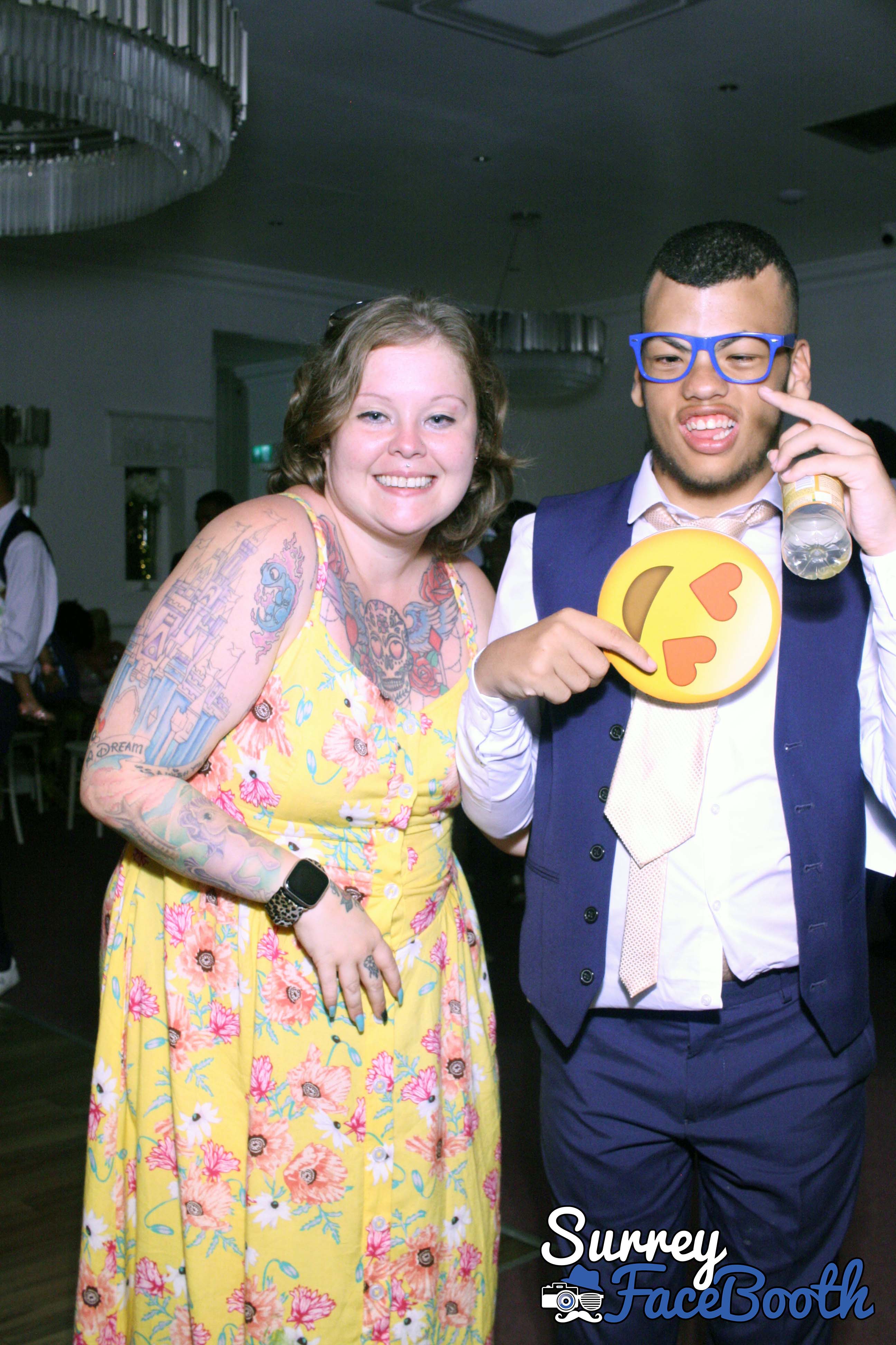 Hannah & Loz's Wedding | View more photos from the event at galleries.surreyfacebooth.co.uk/u/Surrey-FaceBooth/Hannah-Lozs-Wedding