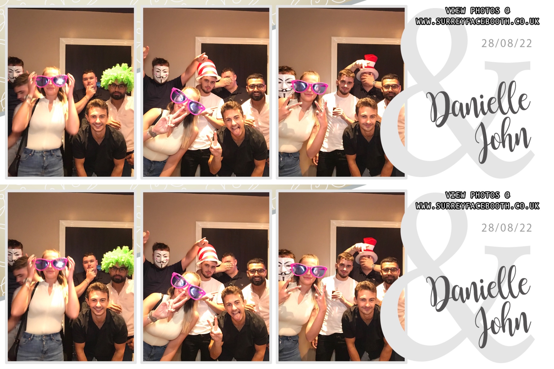 John & Danielle's Wedding | View more photos from the event at galleries.surreyfacebooth.co.uk/u/Surrey-FaceBooth/John-Danielles-Wedding
