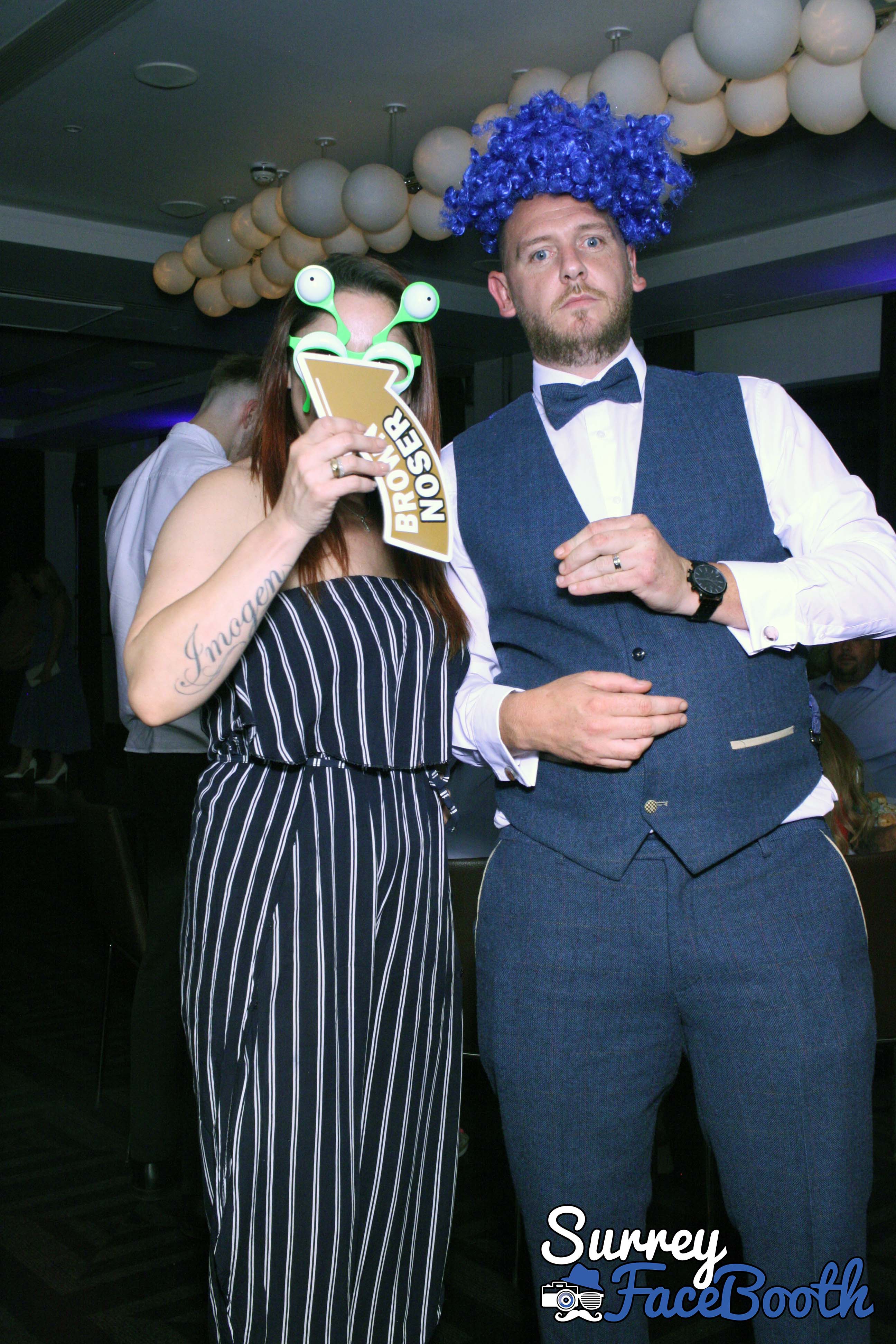 Kelly & Luke's Wedding | View more photos from the event at galleries.surreyfacebooth.co.uk/u/Surrey-FaceBooth/Kelly-Lukes-Wedding