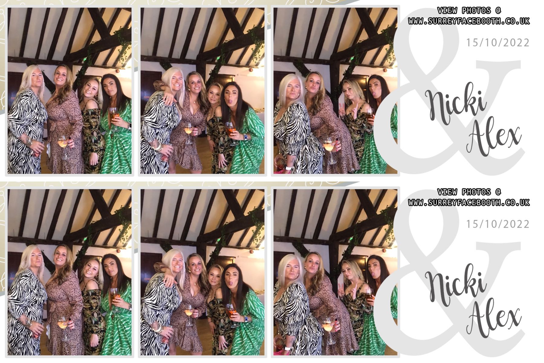 Nicki & Alex's Wedding | View more photos from the event at galleries.surreyfacebooth.co.uk/u/Surrey-FaceBooth/Nicki-Alexs-Wedding