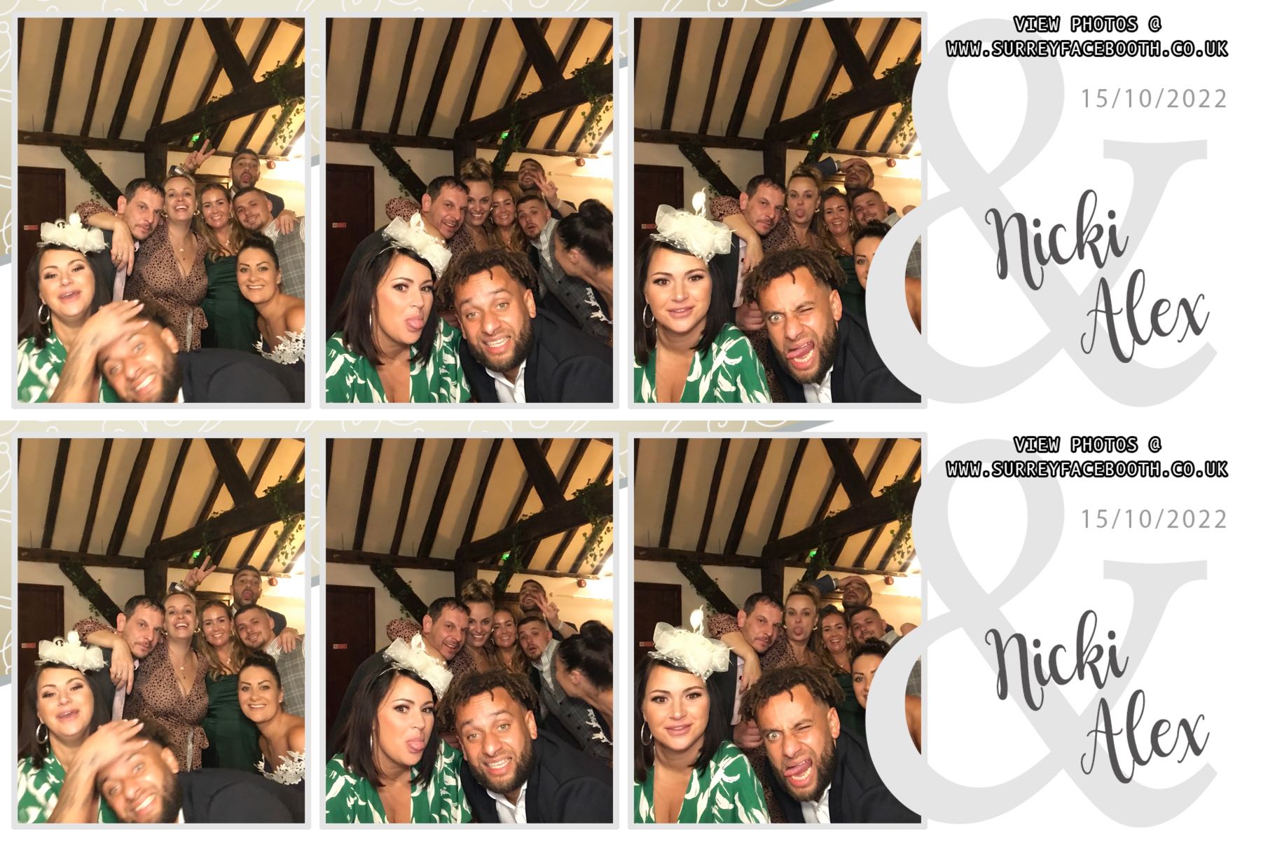 Nicki & Alex's Wedding | View more photos from the event at galleries.surreyfacebooth.co.uk/u/Surrey-FaceBooth/Nicki-Alexs-Wedding