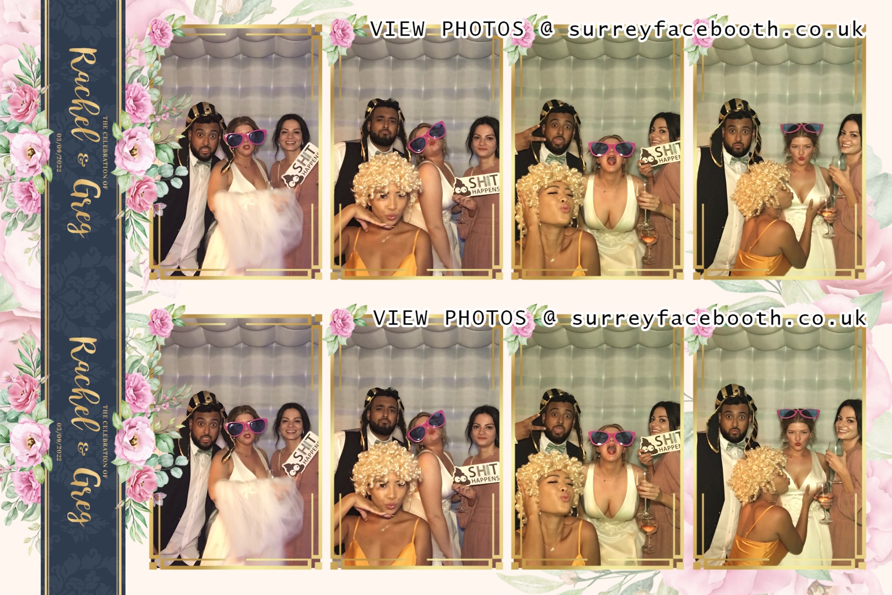 Rachel and Greg's Wedding | View more photos from the event at galleries.surreyfacebooth.co.uk/u/Surrey-FaceBooth/Rachel-and-Gregs-Wedding
