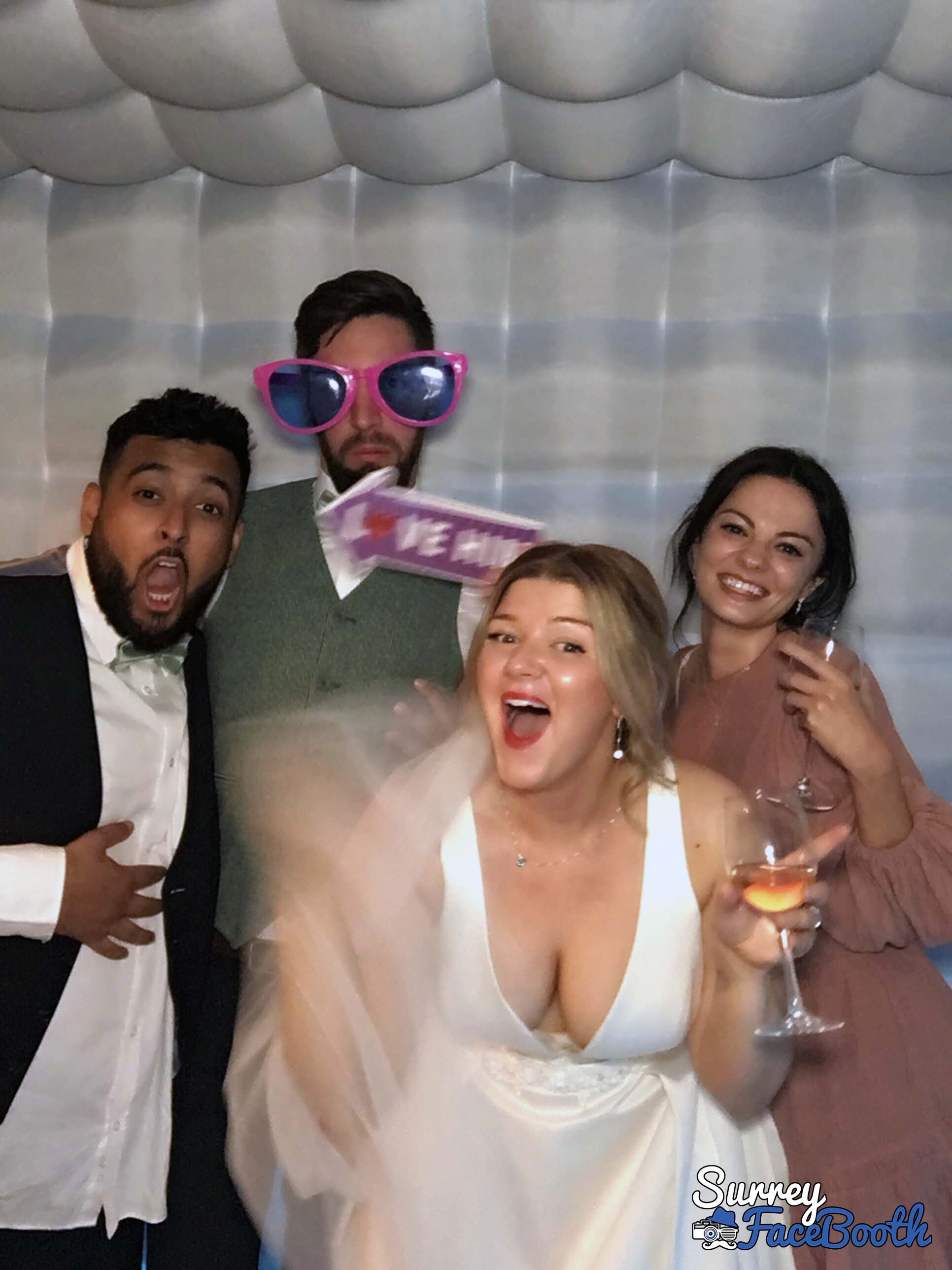 Rachel and Greg's Wedding | View more photos from the event at galleries.surreyfacebooth.co.uk/u/Surrey-FaceBooth/Rachel-and-Gregs-Wedding