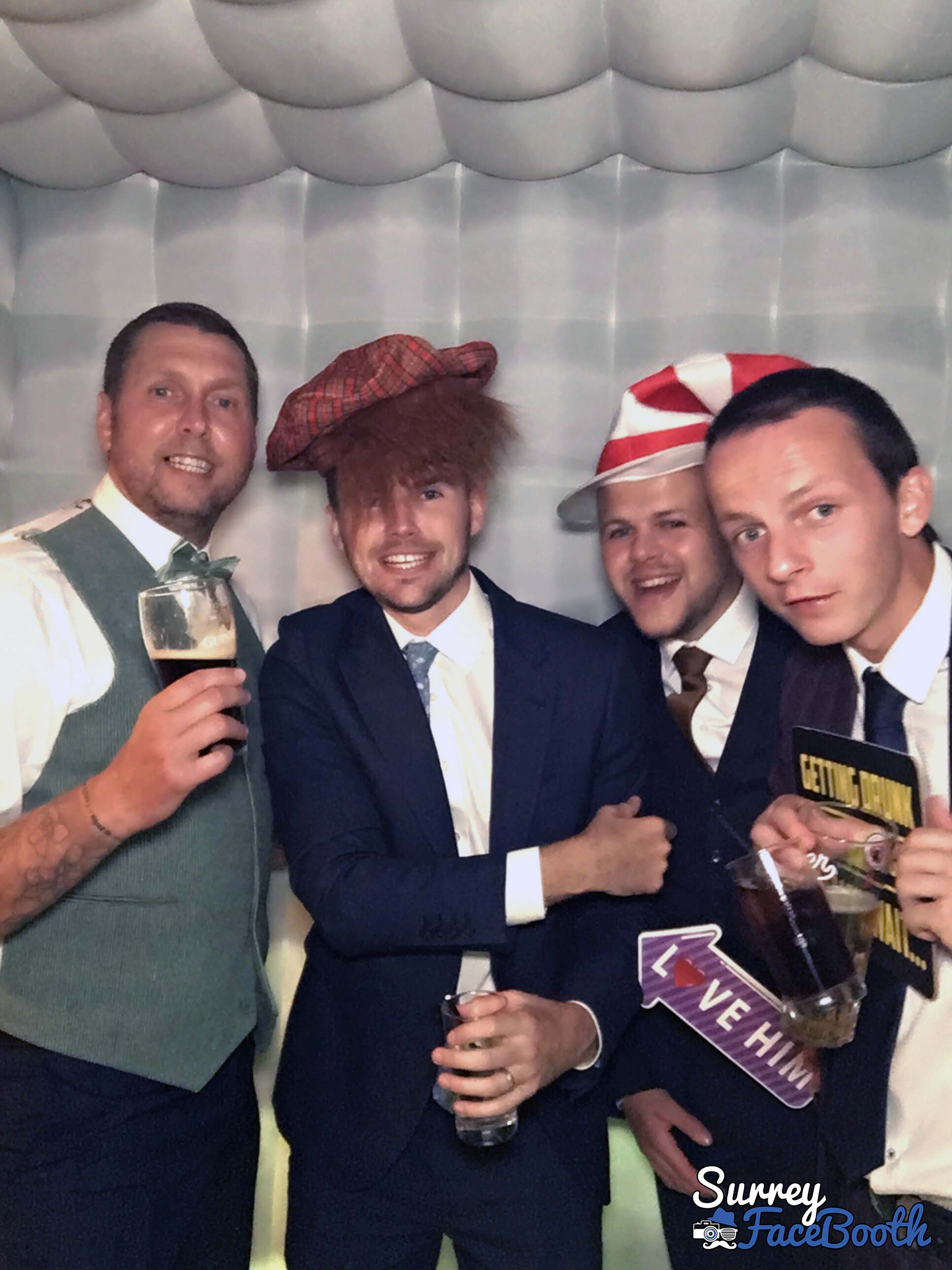 Rachel and Greg's Wedding | View more photos from the event at galleries.surreyfacebooth.co.uk/u/Surrey-FaceBooth/Rachel-and-Gregs-Wedding