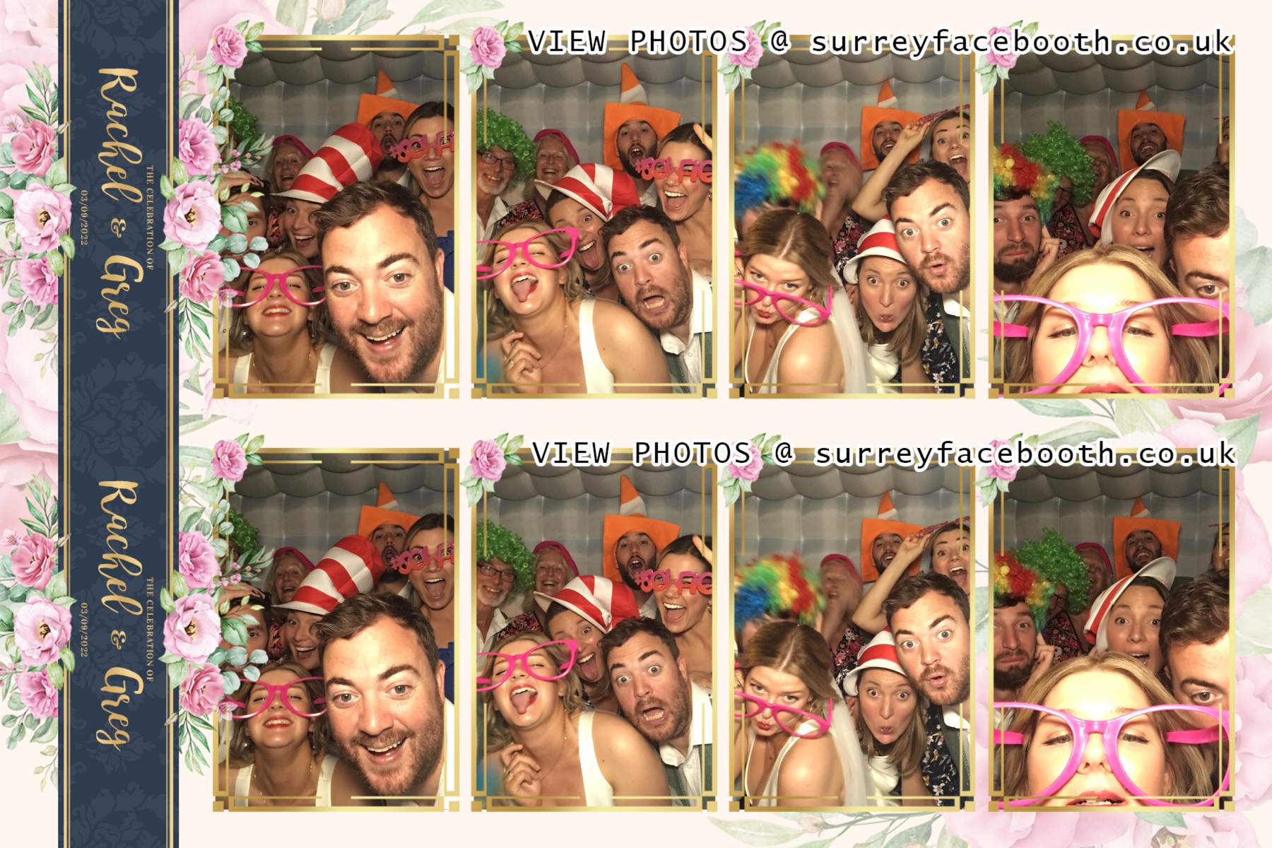 Rachel and Greg's Wedding | View more photos from the event at galleries.surreyfacebooth.co.uk/u/Surrey-FaceBooth/Rachel-and-Gregs-Wedding