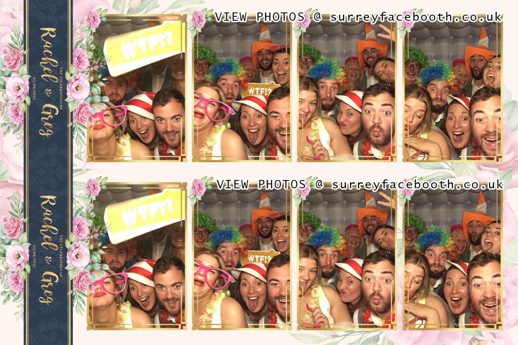 Rachel and Greg's Wedding | View more photos from the event at galleries.surreyfacebooth.co.uk/u/Surrey-FaceBooth/Rachel-and-Gregs-Wedding