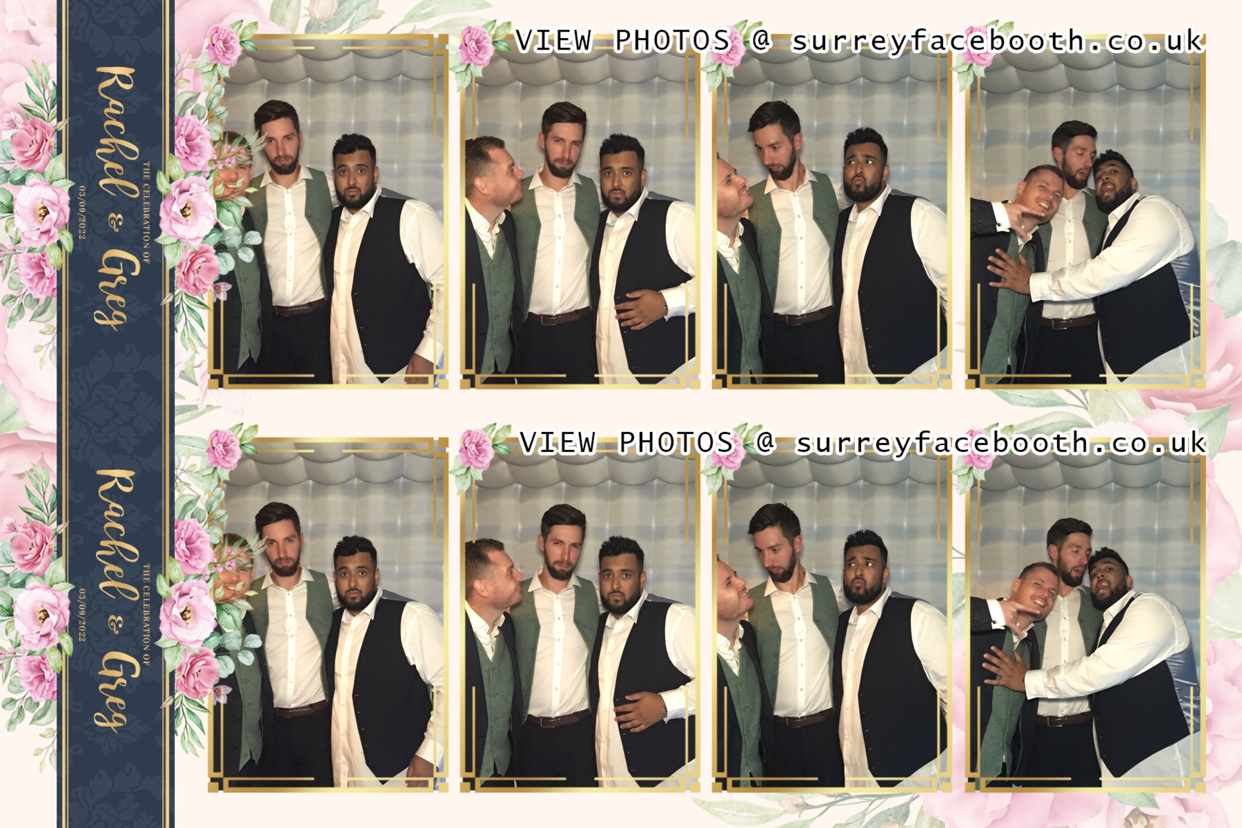 Rachel and Greg's Wedding | View more photos from the event at galleries.surreyfacebooth.co.uk/u/Surrey-FaceBooth/Rachel-and-Gregs-Wedding