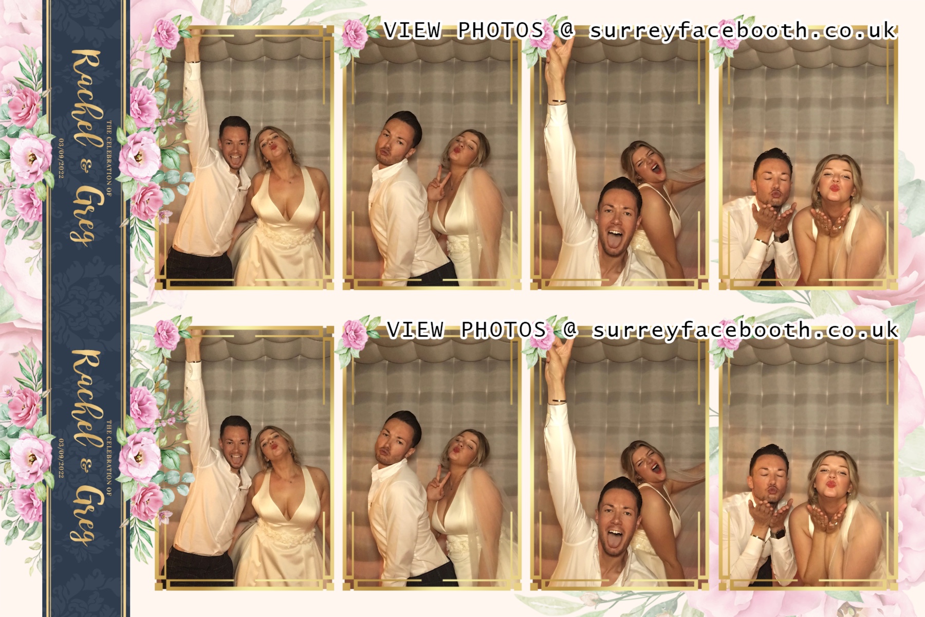 Rachel and Greg's Wedding | View more photos from the event at galleries.surreyfacebooth.co.uk/u/Surrey-FaceBooth/Rachel-and-Gregs-Wedding