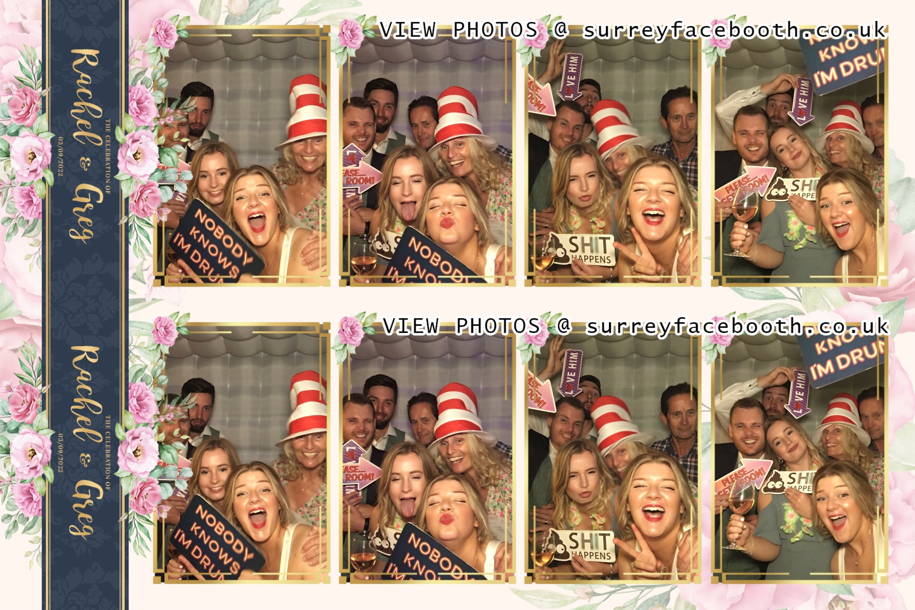 Rachel and Greg's Wedding | View more photos from the event at galleries.surreyfacebooth.co.uk/u/Surrey-FaceBooth/Rachel-and-Gregs-Wedding