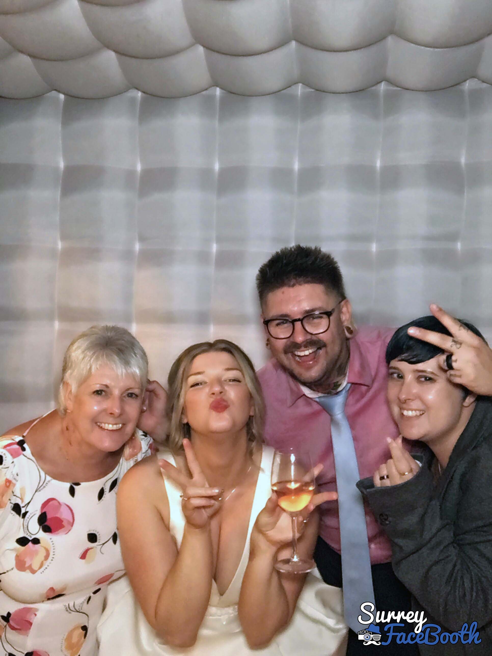 Rachel and Greg's Wedding | View more photos from the event at galleries.surreyfacebooth.co.uk/u/Surrey-FaceBooth/Rachel-and-Gregs-Wedding