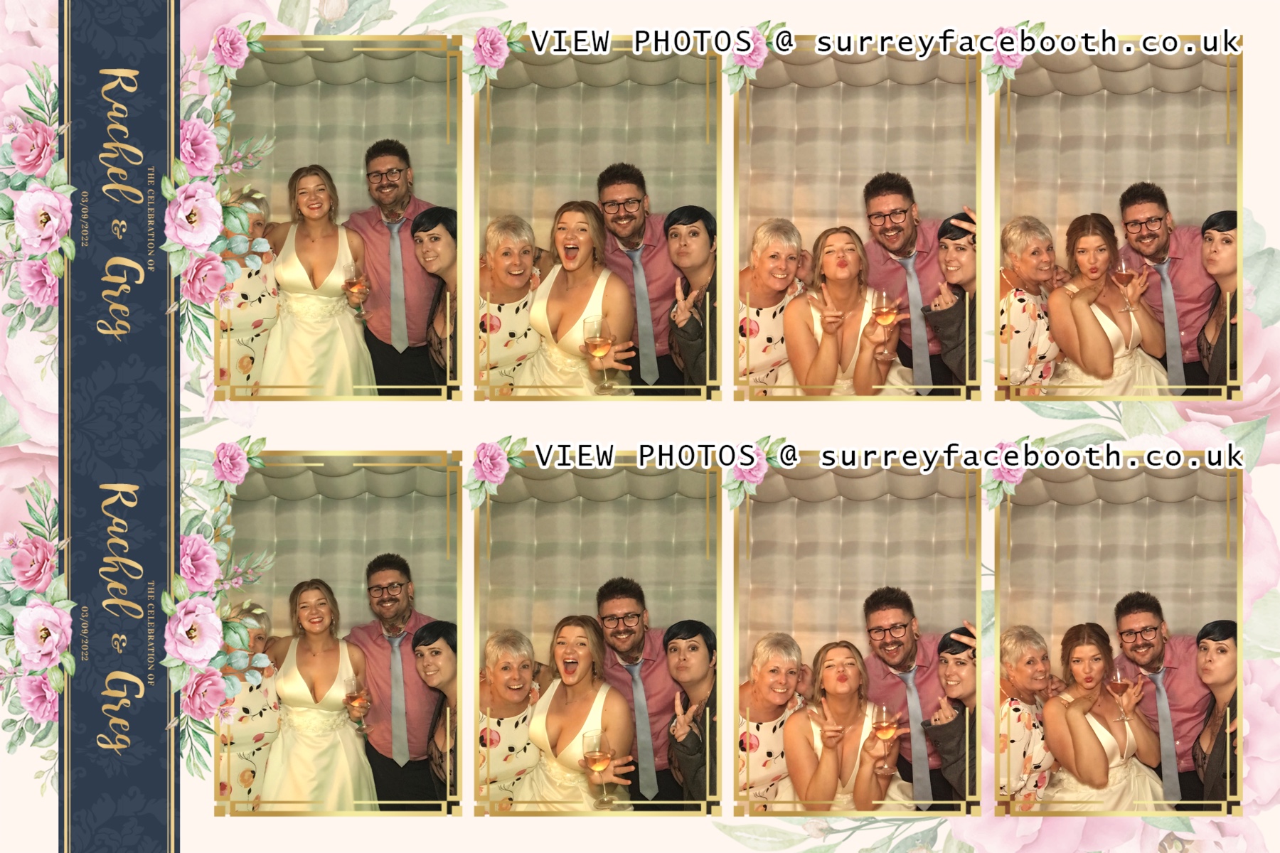 Rachel and Greg's Wedding | View more photos from the event at galleries.surreyfacebooth.co.uk/u/Surrey-FaceBooth/Rachel-and-Gregs-Wedding