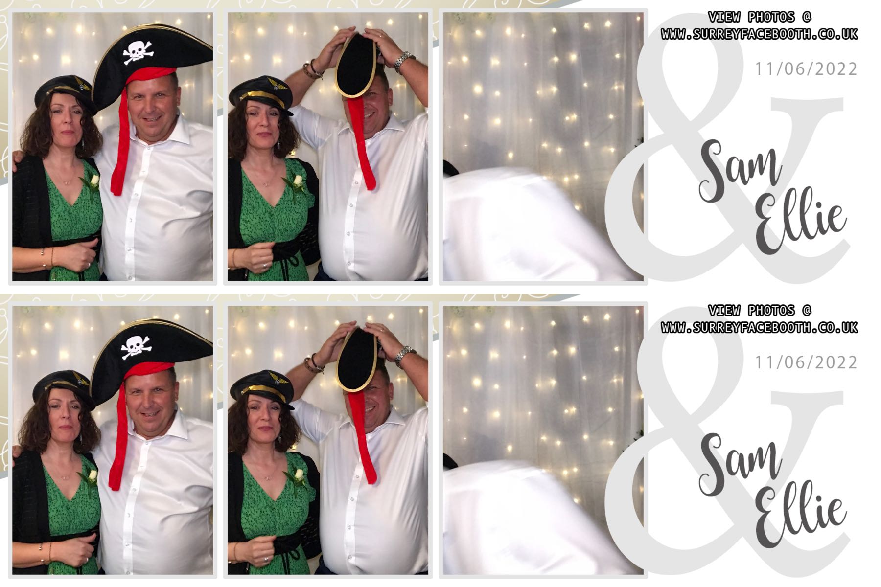 Sam & Ellie's Wedding | View more photos from the event at galleries.surreyfacebooth.co.uk/u/Surrey-FaceBooth/Sam-Ellies-Wedding