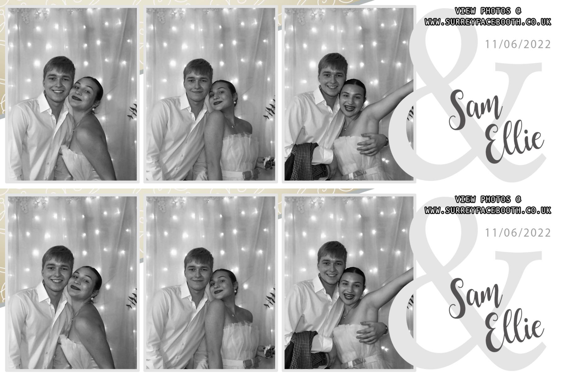Sam & Ellie's Wedding | View more photos from the event at galleries.surreyfacebooth.co.uk/u/Surrey-FaceBooth/Sam-Ellies-Wedding