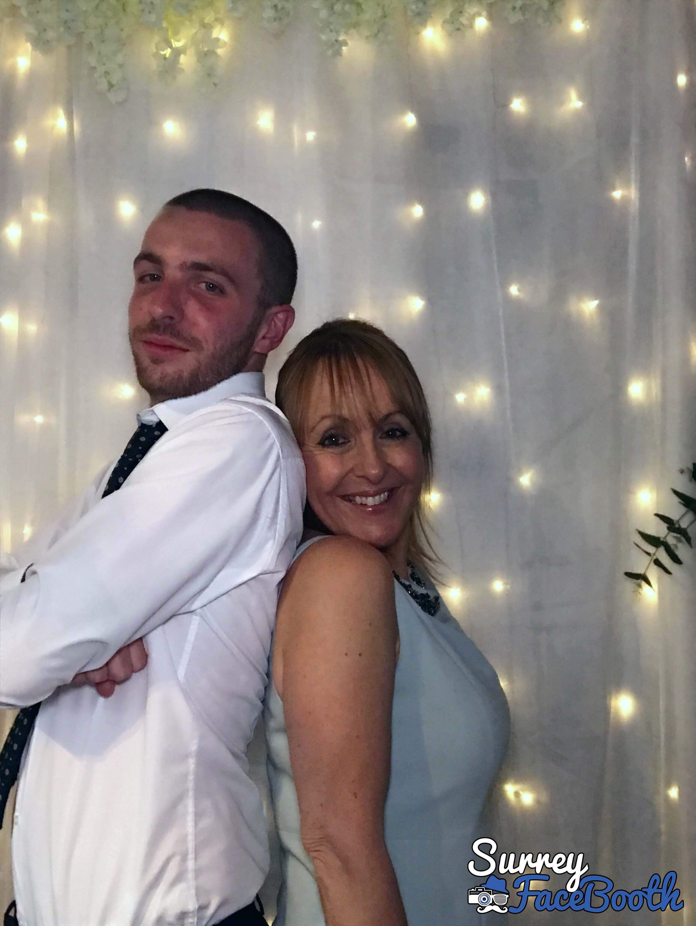 Sam & Ellie's Wedding | View more photos from the event at galleries.surreyfacebooth.co.uk/u/Surrey-FaceBooth/Sam-Ellies-Wedding