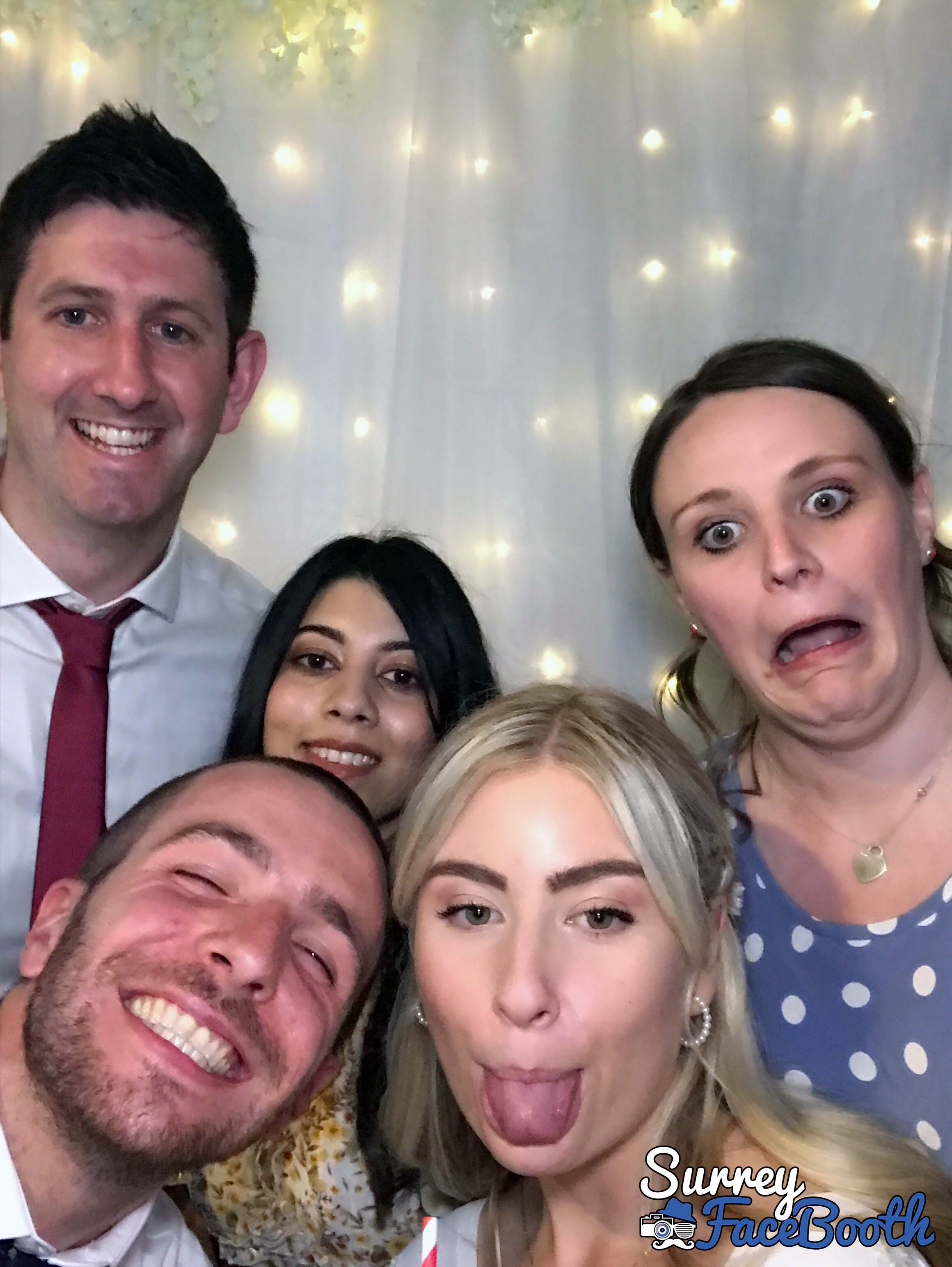 Sam & Ellie's Wedding | View more photos from the event at galleries.surreyfacebooth.co.uk/u/Surrey-FaceBooth/Sam-Ellies-Wedding