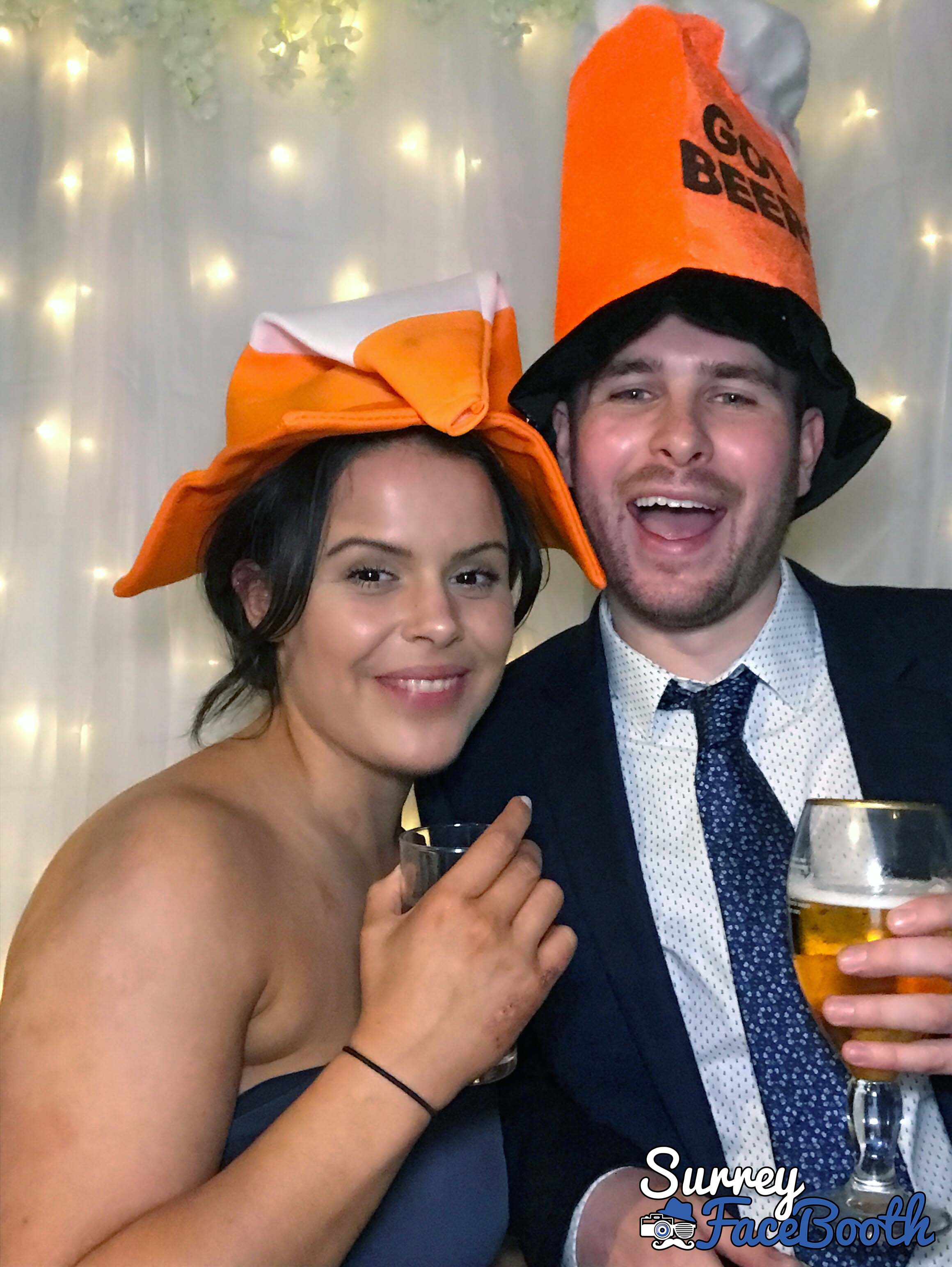 Sam & Ellie's Wedding | View more photos from the event at galleries.surreyfacebooth.co.uk/u/Surrey-FaceBooth/Sam-Ellies-Wedding
