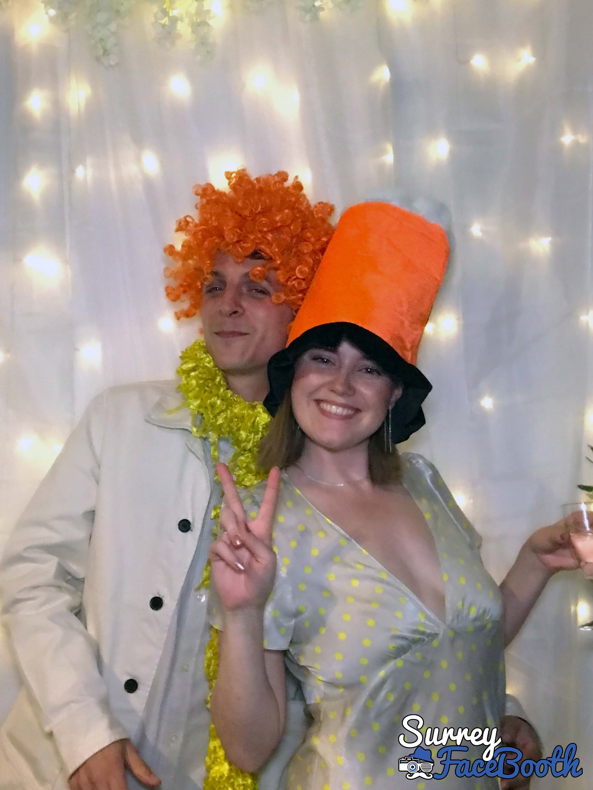 Sam & Ellie's Wedding | View more photos from the event at galleries.surreyfacebooth.co.uk/u/Surrey-FaceBooth/Sam-Ellies-Wedding