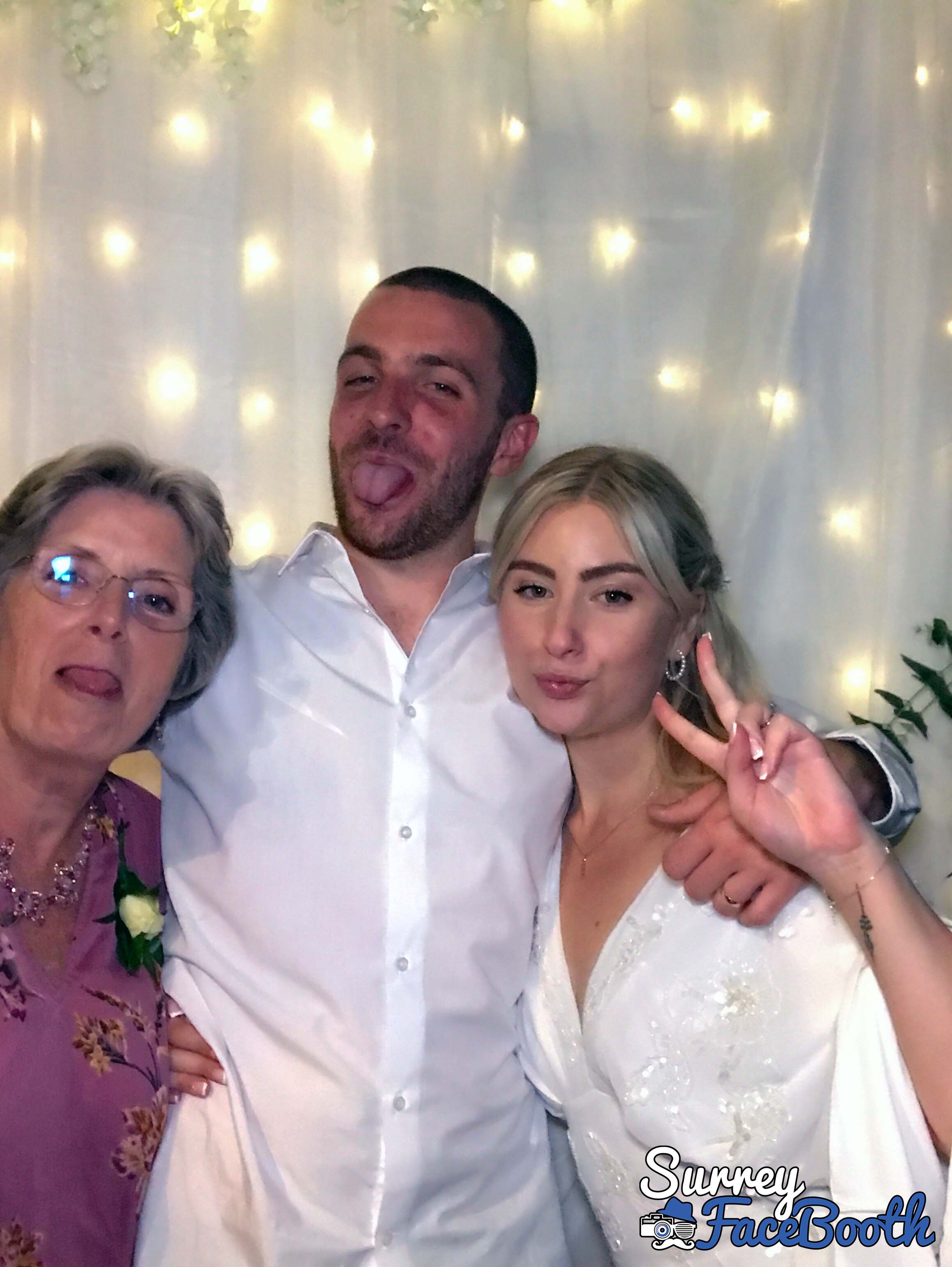 Sam & Ellie's Wedding | View more photos from the event at galleries.surreyfacebooth.co.uk/u/Surrey-FaceBooth/Sam-Ellies-Wedding