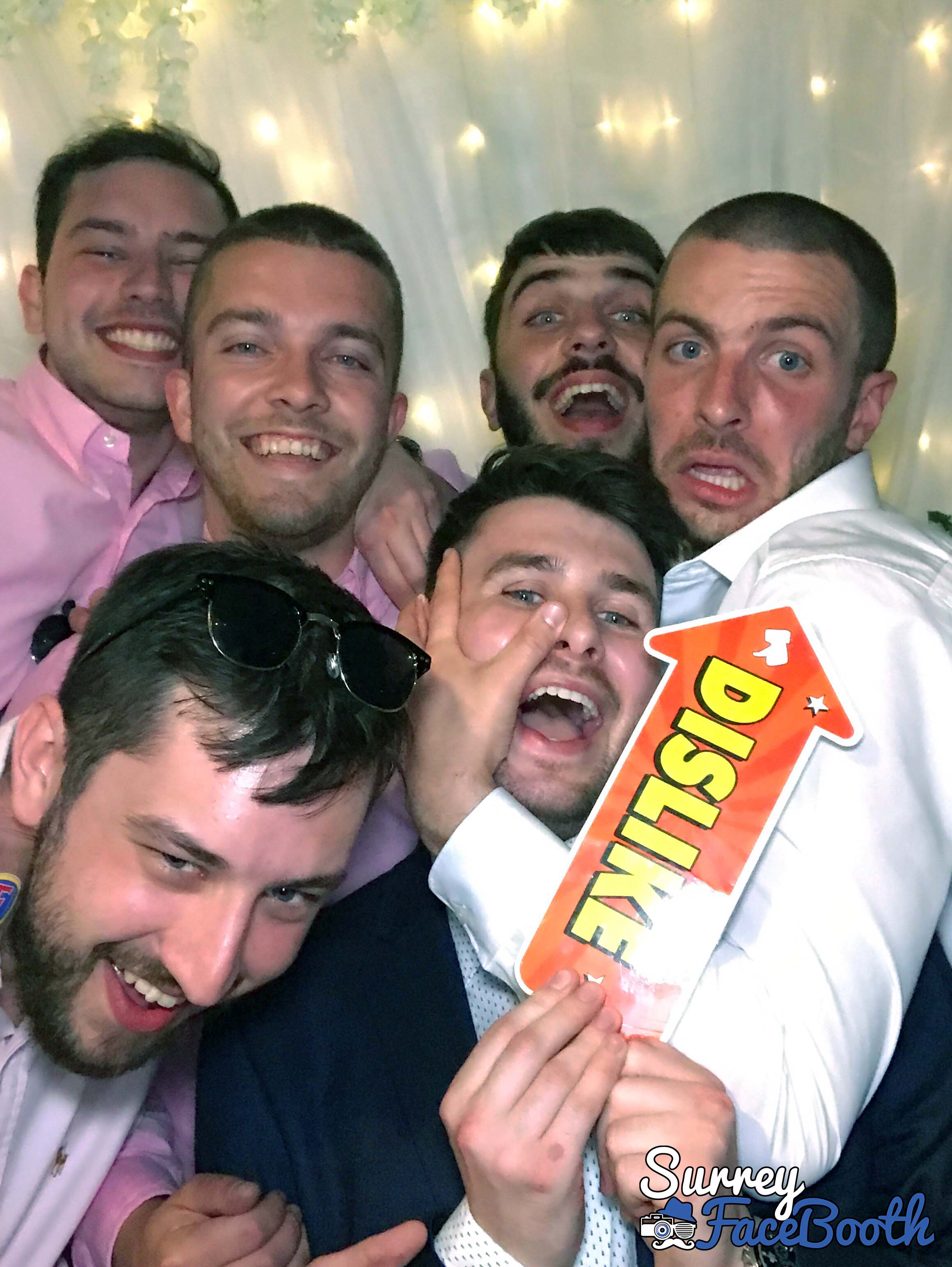 Sam & Ellie's Wedding | View more photos from the event at galleries.surreyfacebooth.co.uk/u/Surrey-FaceBooth/Sam-Ellies-Wedding