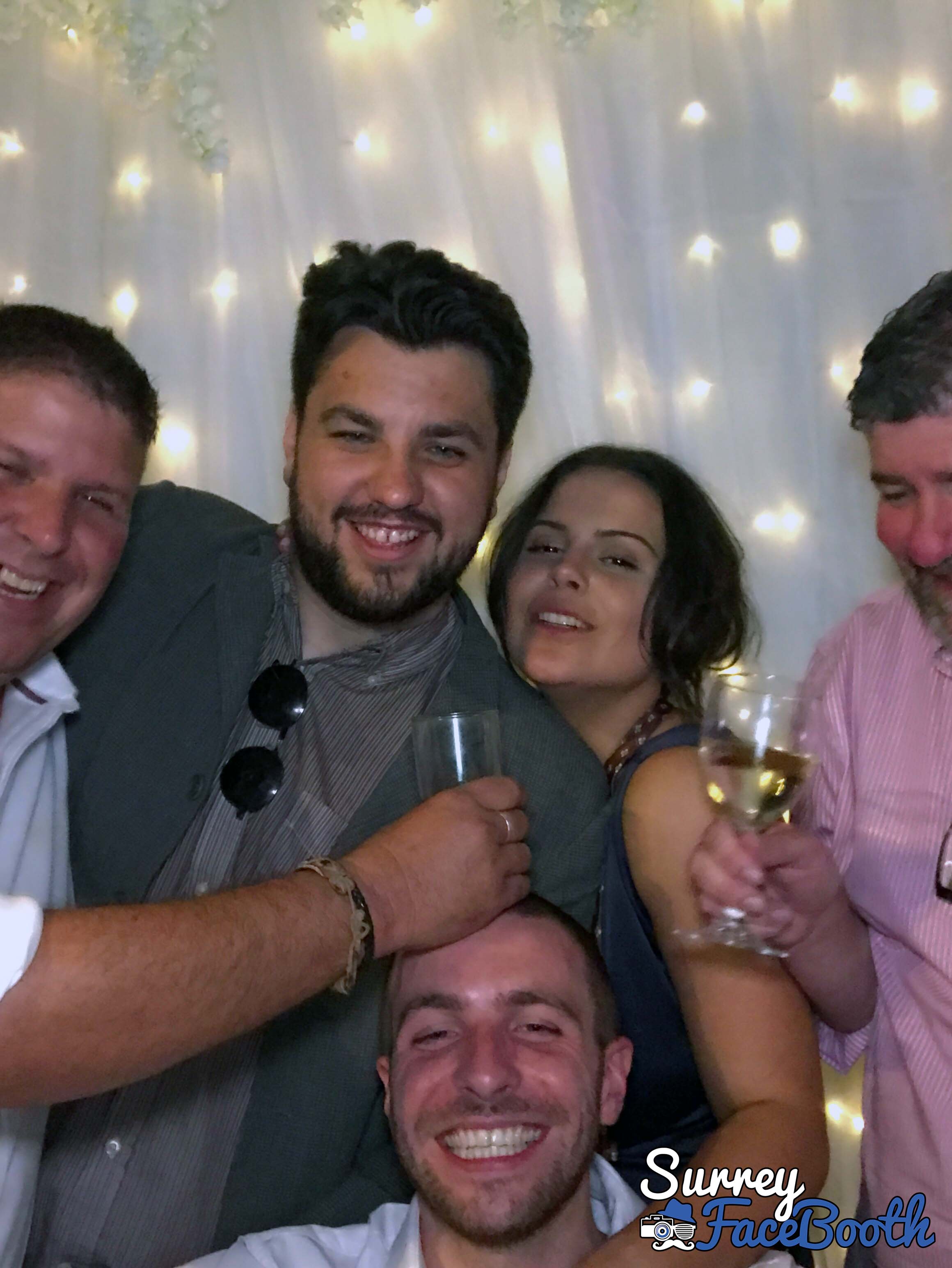 Sam & Ellie's Wedding | View more photos from the event at galleries.surreyfacebooth.co.uk/u/Surrey-FaceBooth/Sam-Ellies-Wedding