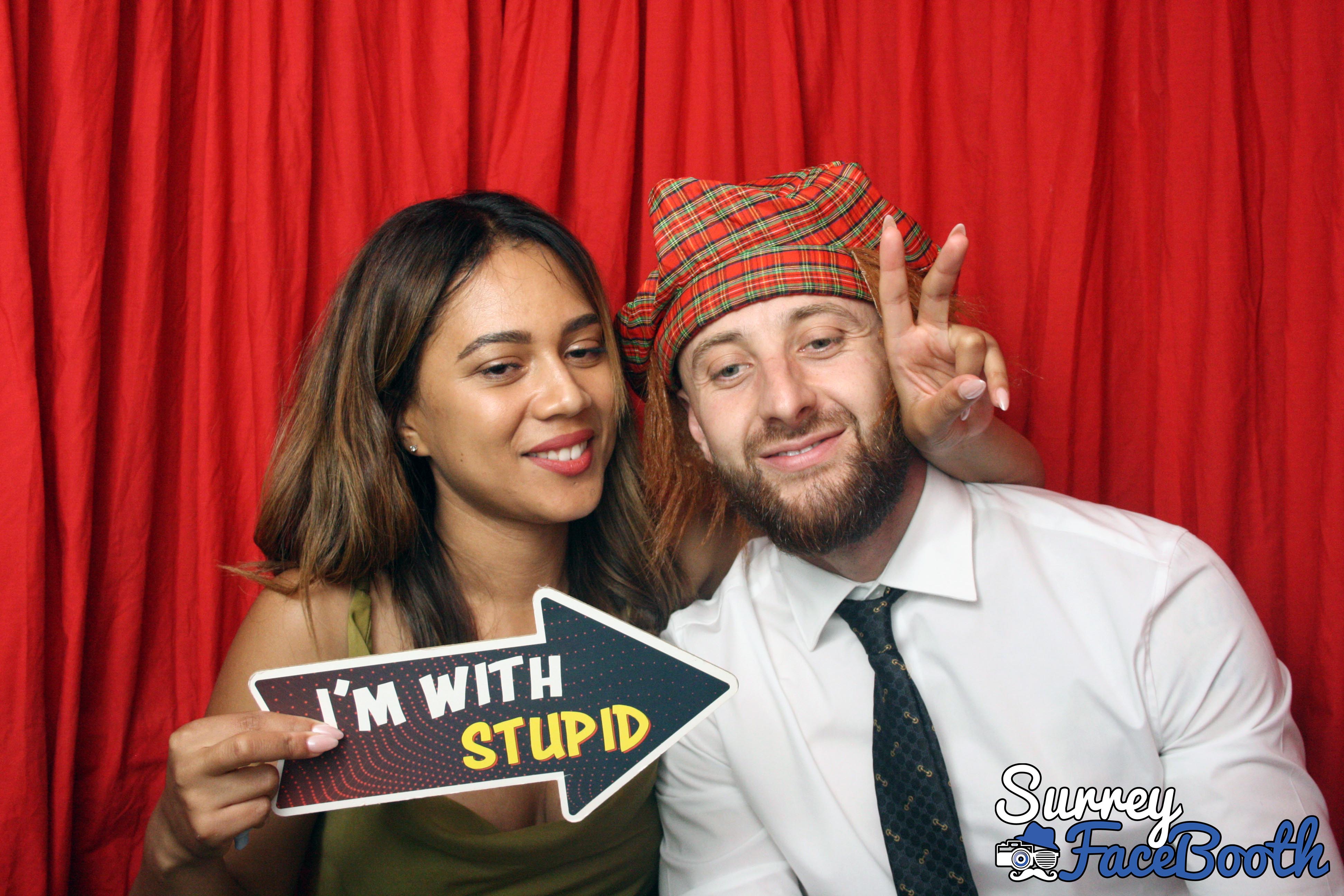 Alex and Phil's Wedding | View more photos from the event at galleries.surreyfacebooth.co.uk/u/Surrey-FaceBooth/Alex-and-Phils-Wedding