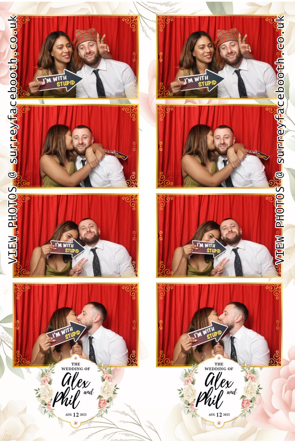 Alex and Phil's Wedding | View more photos from the event at galleries.surreyfacebooth.co.uk/u/Surrey-FaceBooth/Alex-and-Phils-Wedding